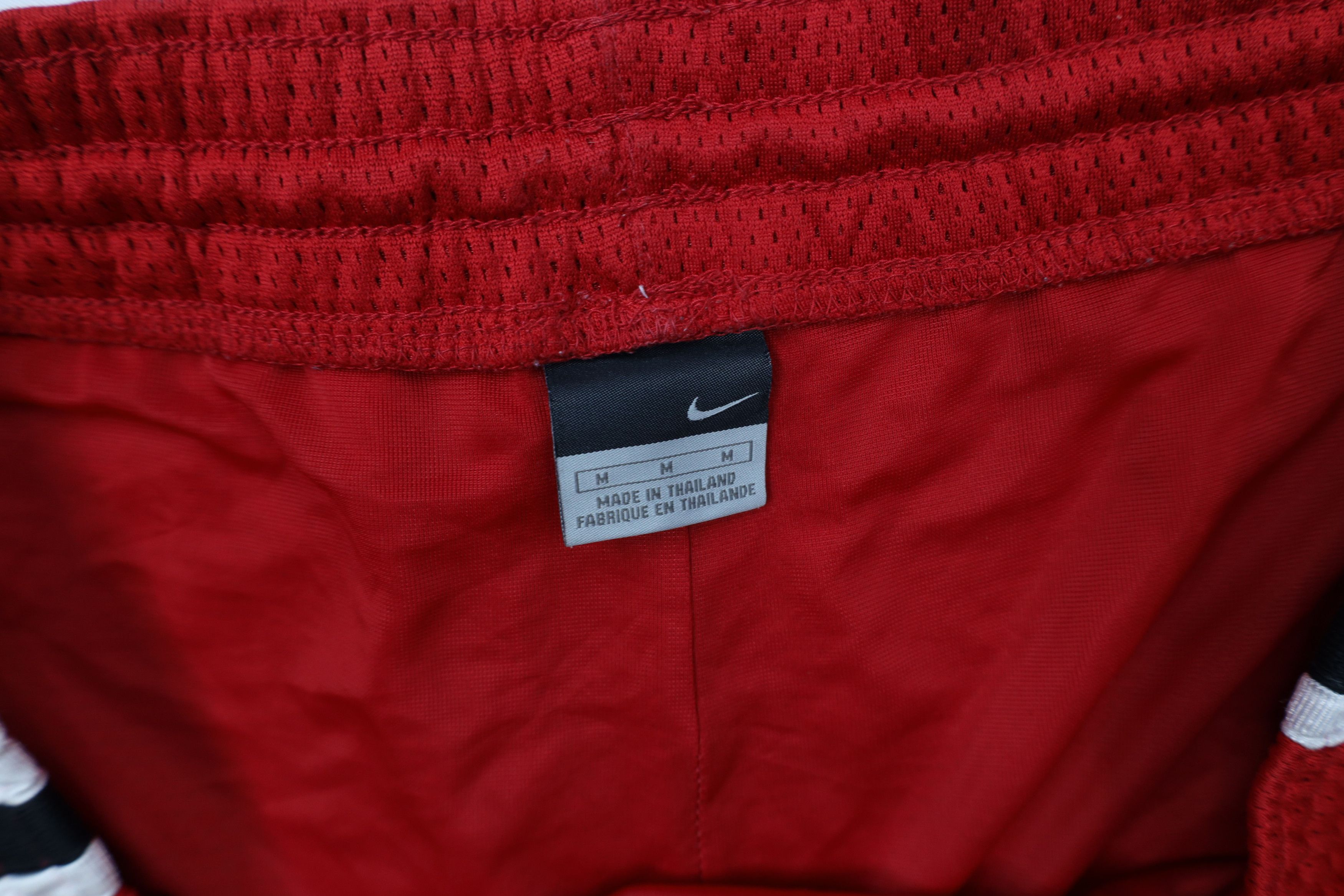 Nike × Vintage Vintage 90s Y2K Nike Scott Mini Swoosh Striped Mesh Shorts Size US 32 / EU 48 - 7 Thumbnail