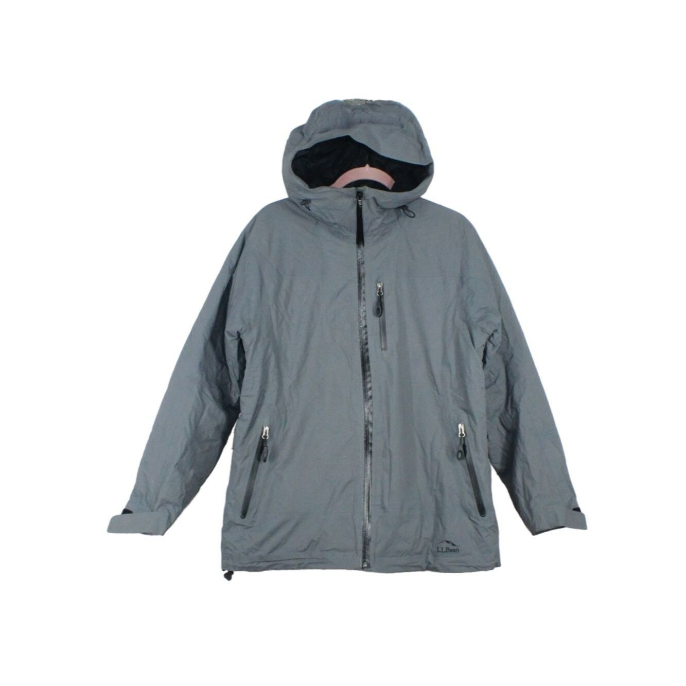image of L L Bean x Outdoor Life Ll Bean Women's Warm Down Parka Ski Hooded Jacket in Grey (Size Medium)