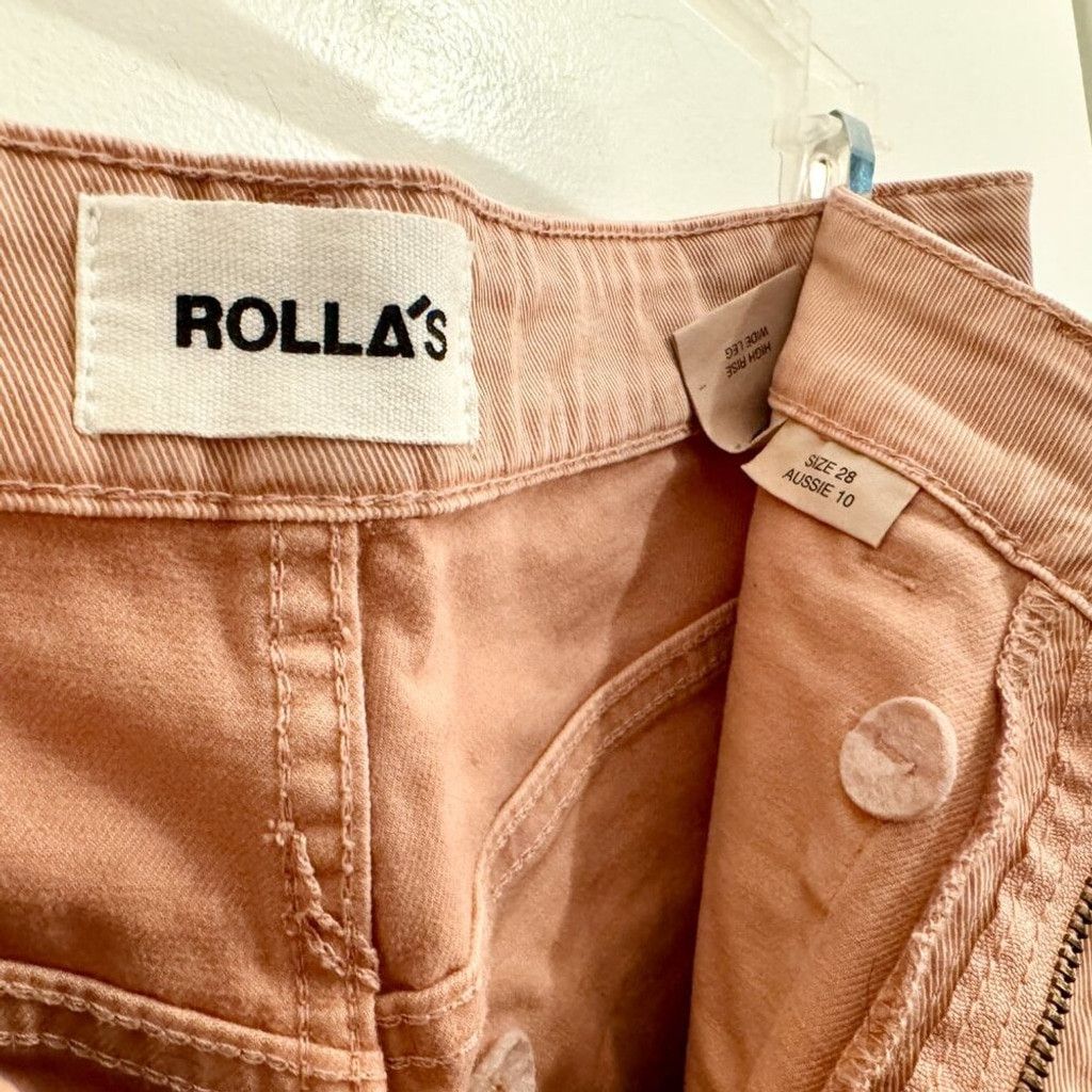 Rolla's 🌸 NEW Rolla’s Sailor Jeans in Peony | Size 28 (US 4-6) Size 28" / US 6 / IT 42 - 5 Thumbnail