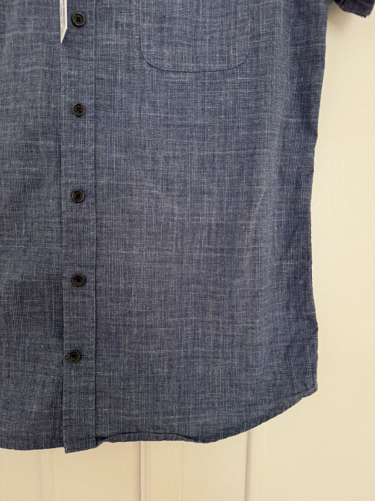 Taylor Stitch Taylor Stitch Short Sleeve Jack Navy Slub Glen Plaid XS Size US XS / EU 42 / 0 - 6 Thumbnail