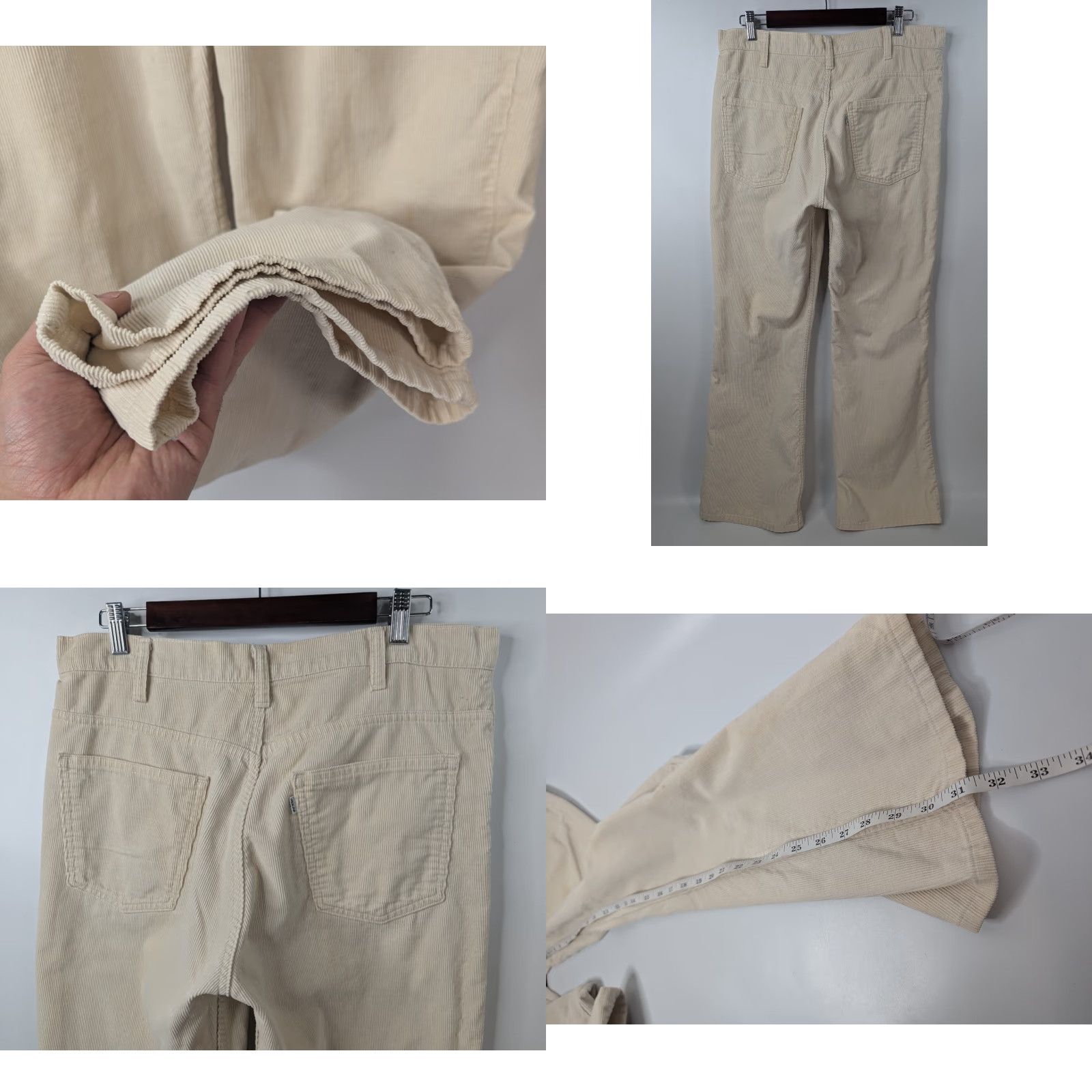 Levi's VINTAGE Levi's 646 Jeans Mens 34x32 Corduroy Bell Bottoms Western 70s Talon Size US 34 / EU 50 - 8 Thumbnail