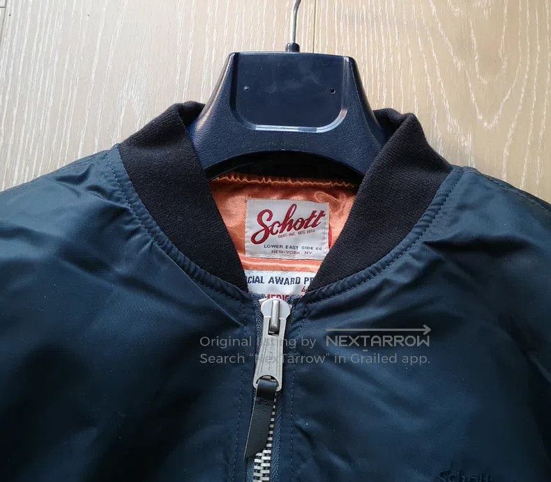 Schott Schott NYC Men's Padded Thick Slim Stand Collar Jacket Size US L / EU 52-54 / 3 - 5 Thumbnail