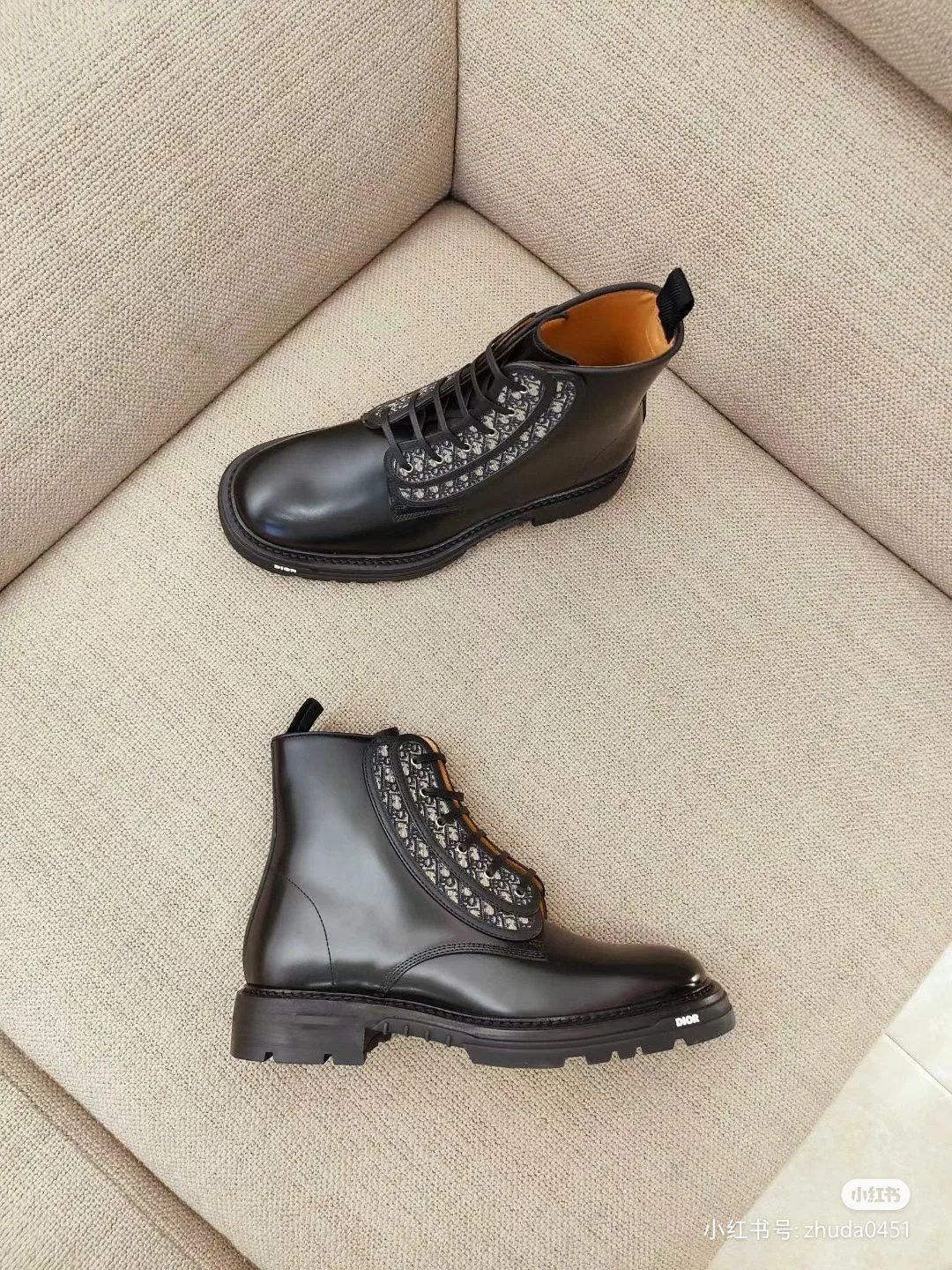 Dior o1flszh0925 Leather Boots in Black Size US 10 / EU 43 - 1 Thumbnail
