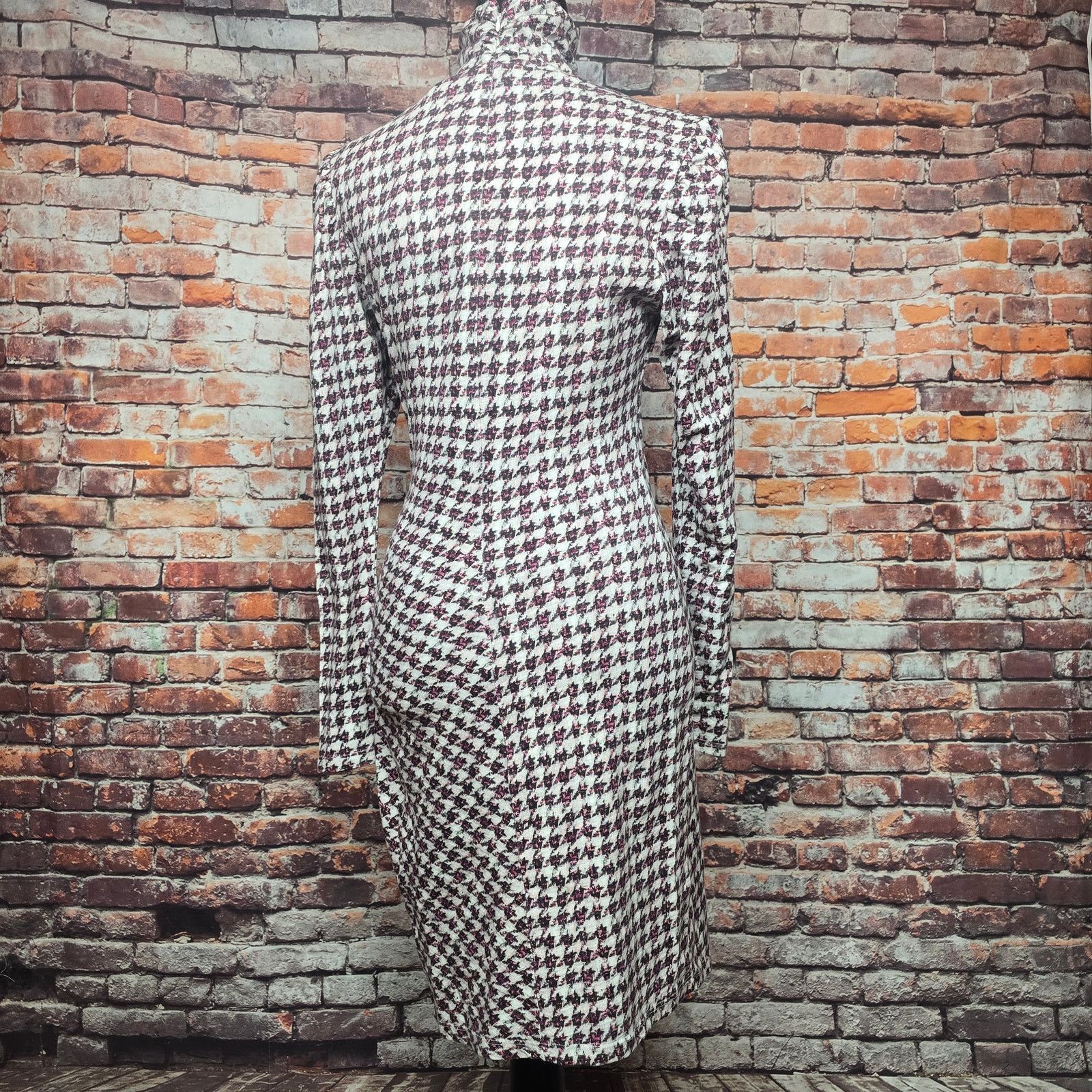 Pam & Gela Pam & Gela Mock Neck Dress in Pink Tweed Sz P MSRP 175 Size S / US 4 / IT 40 - 6 Thumbnail