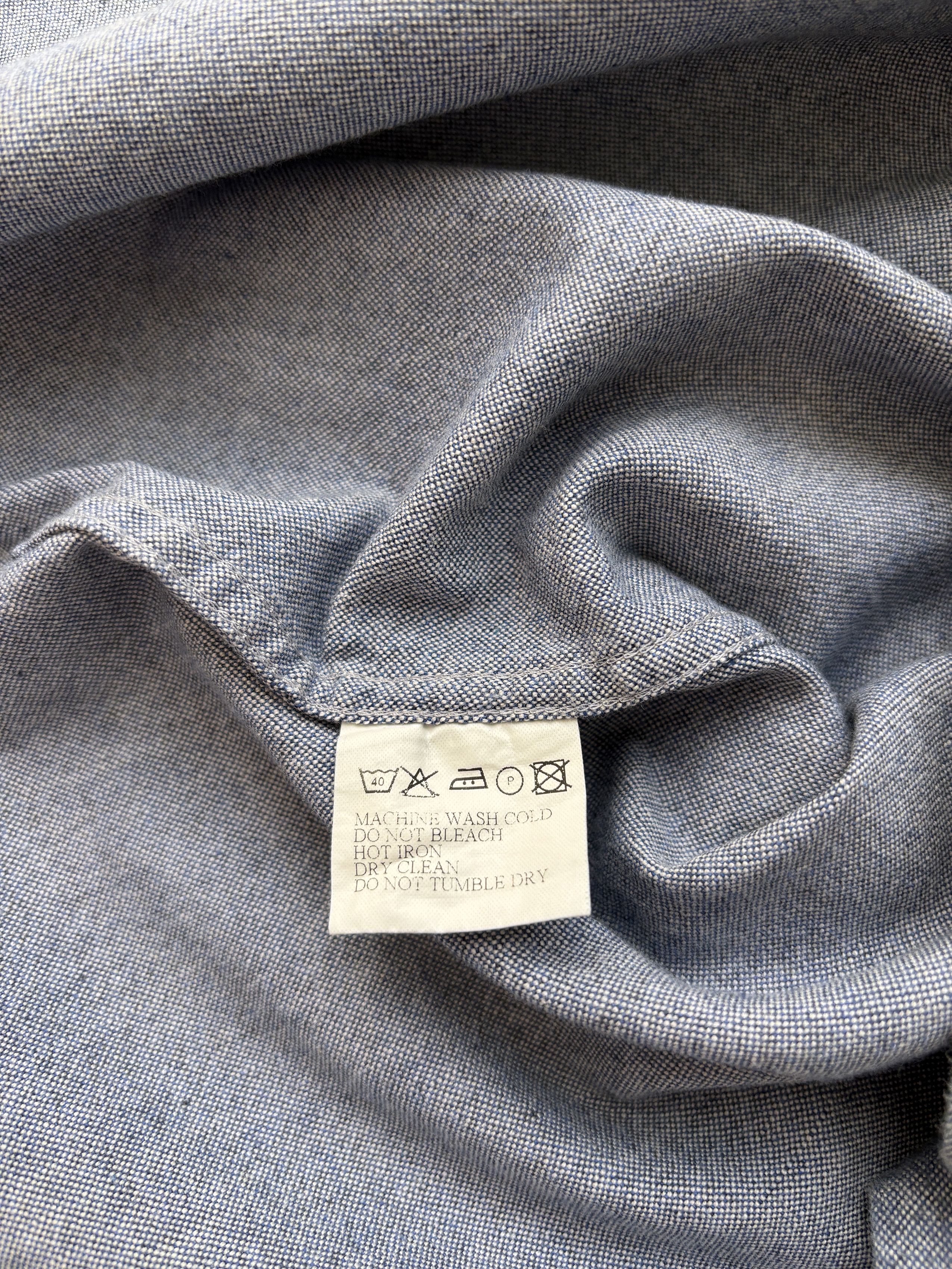 Burberry ⚡️QUICK SALE⚡️Burberry Blue Chambray Button-Up Shirt Size US M / EU 48-50 / 2 - 5 Thumbnail