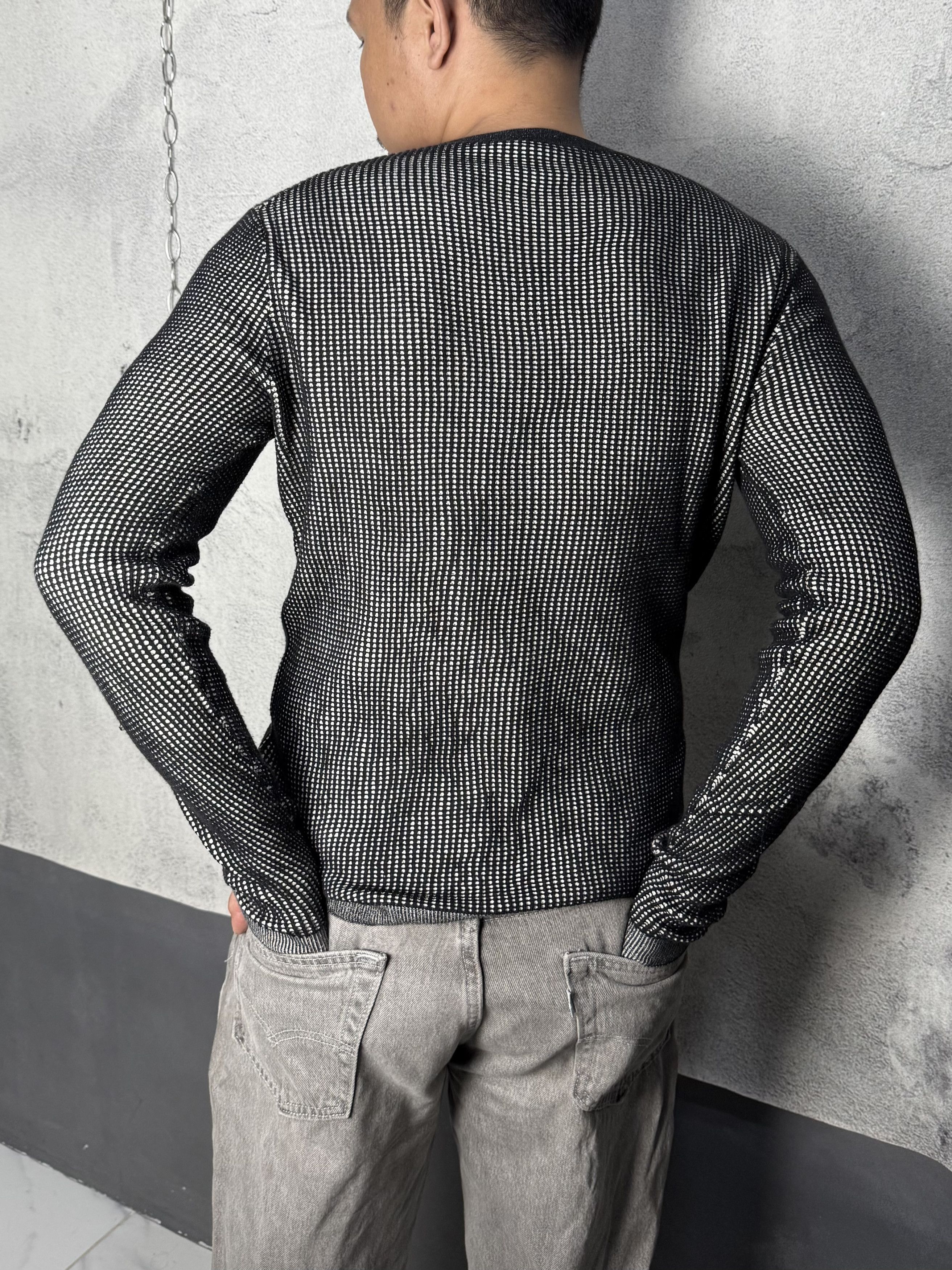 Armani Collezioni Mesh Knit Sweater Jumper