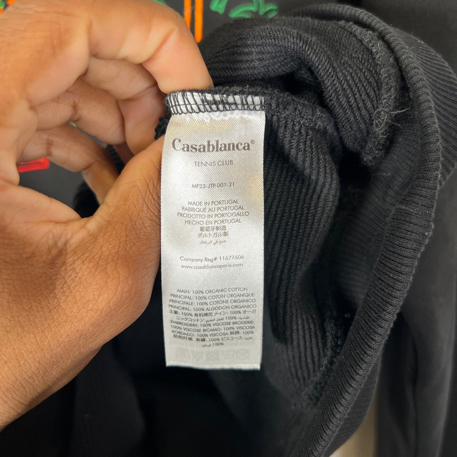 Casablanca Casablanca Black Rainbow Crayon Embroidered Sweatshirt Size US S / EU 44-46 / 1 - 6 Thumbnail