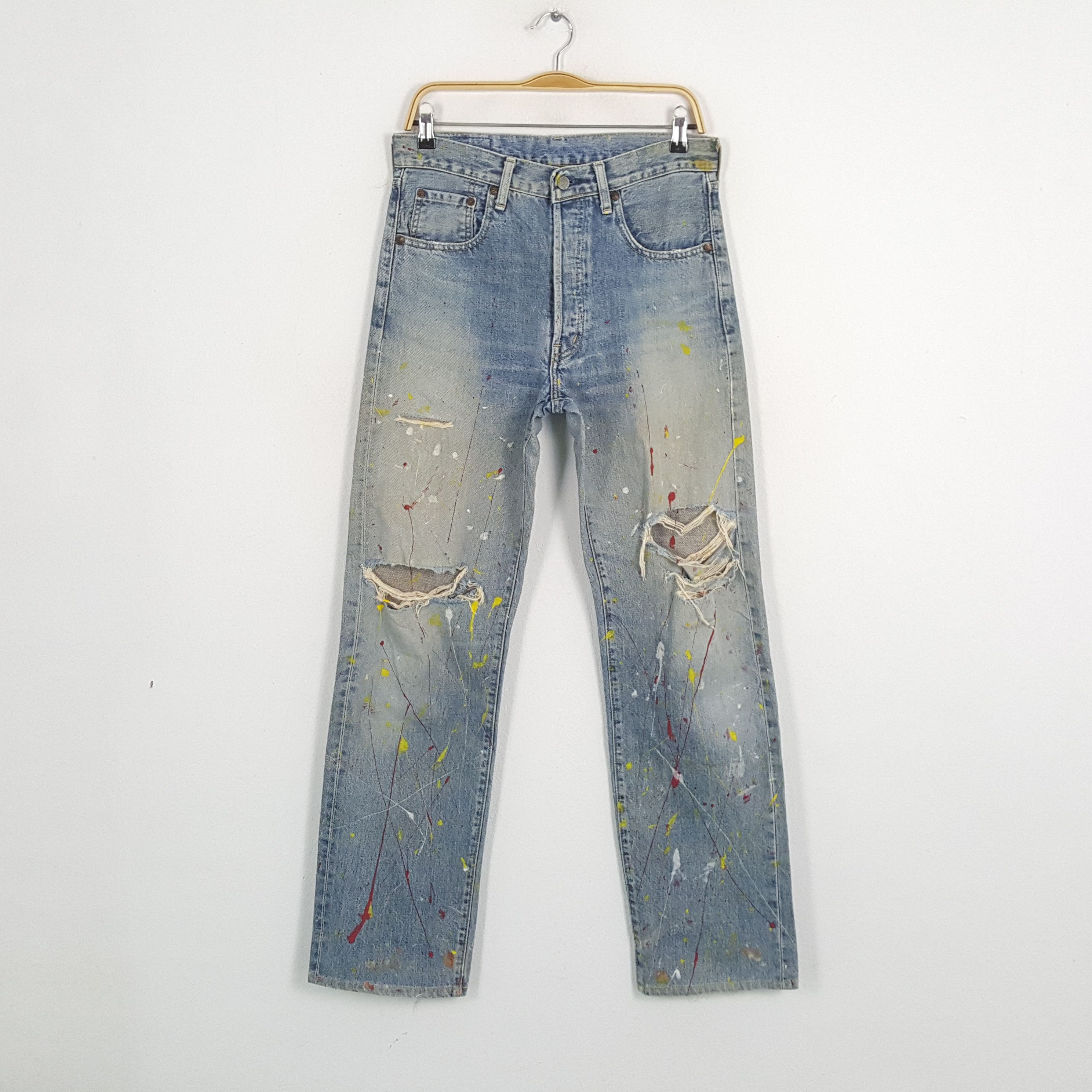 Levi's × Levi's Vintage Clothing × Vintage Vintage LEVI'S Kurt Cobain Distressed Style Denim Jeans Size US 31 - 1 Thumbnail