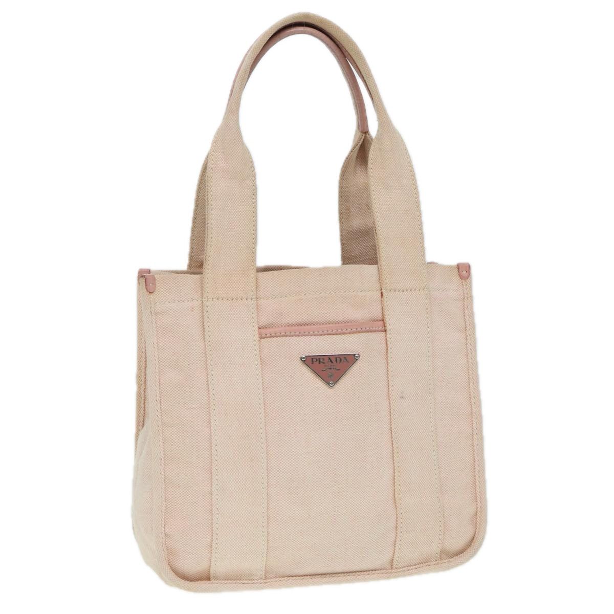 Prada -- Pink Canvas Handbag (Pre-Owned) Size ONE SIZE - 1 Thumbnail