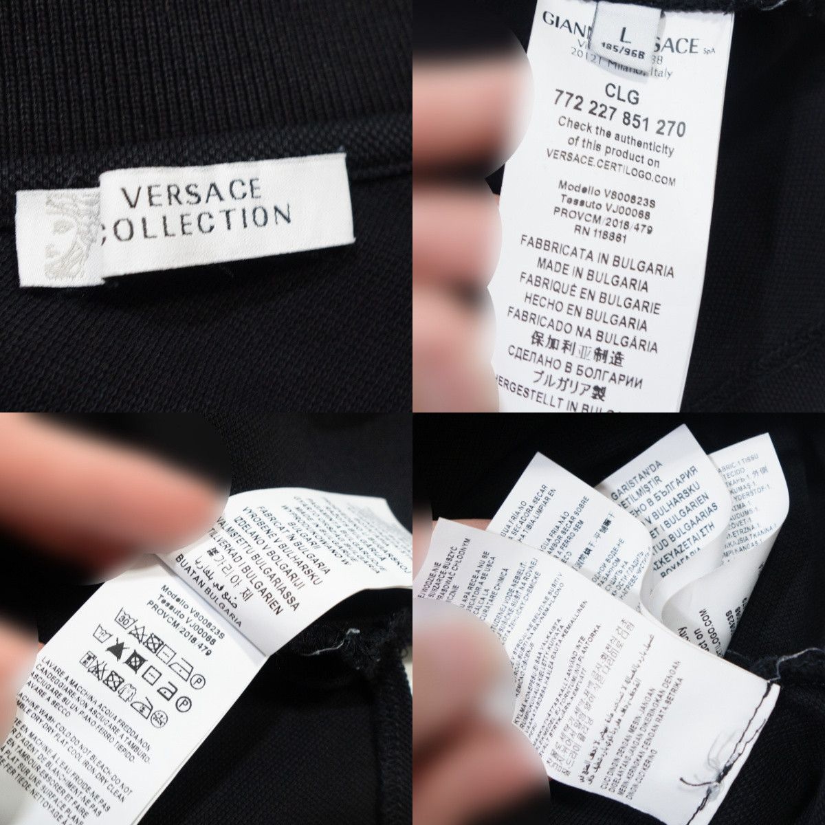 Versace Collection Medusa Logo Patch Double Pocket Polo Shirt Size US L / EU 52-54 / 3 - 8 Thumbnail