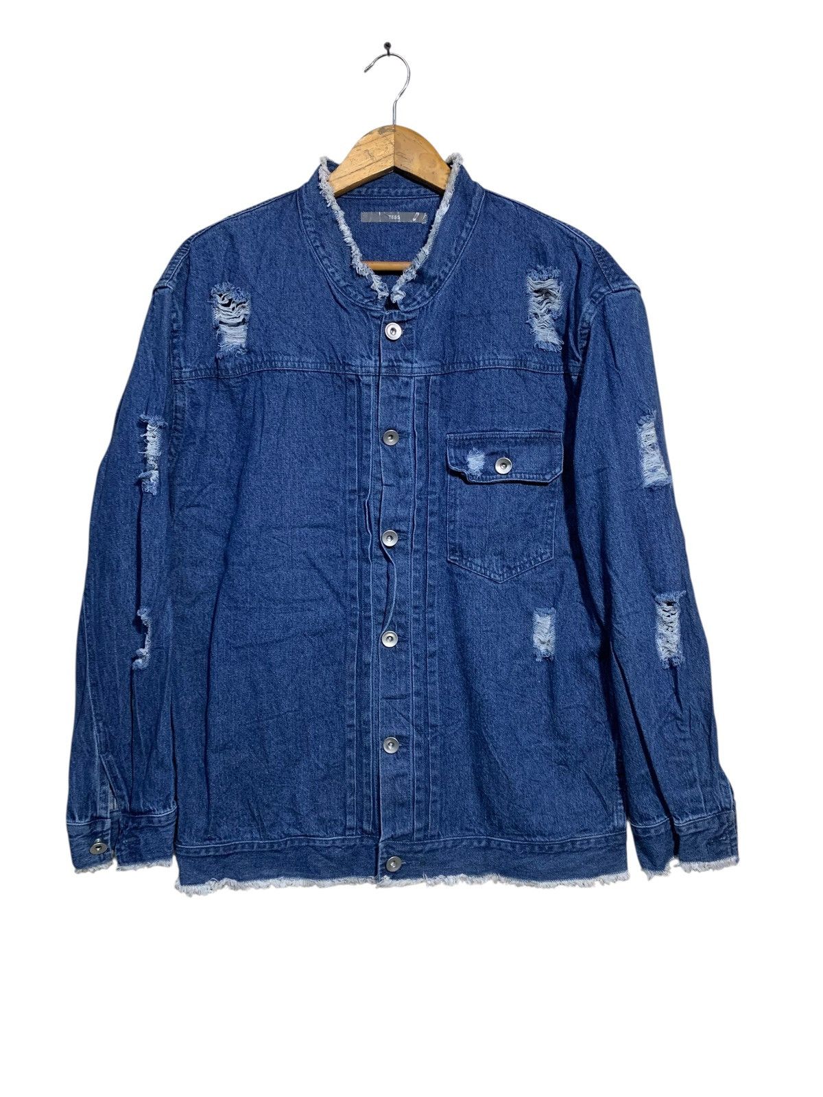 Japanese Brand 🔥TESS DENIM TEARS BLUE JACKETS Size US L / EU 52-54 / 3 - 1 Thumbnail