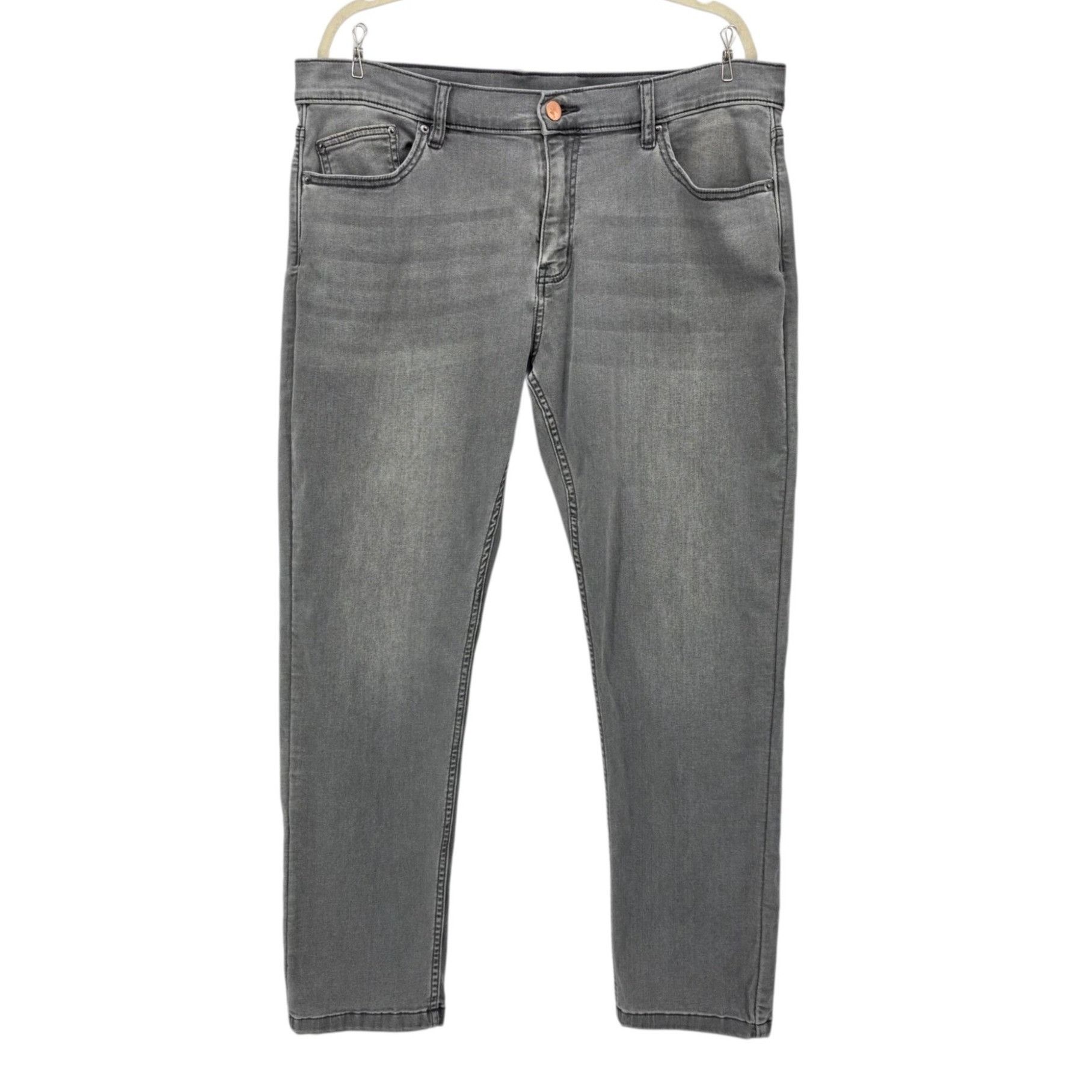 Other Mugsy Mens 38/32 Jeans Beans Stretch Distressed Gray Medium Size US 38 / EU 54 - 1 Thumbnail