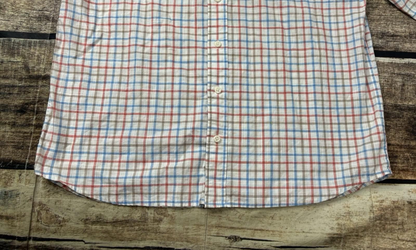 johnnie-O Johnnie O Shirt Mens Large Hangin' Out Check Button Down Size US L / EU 52-54 / 3 - 6 Thumbnail