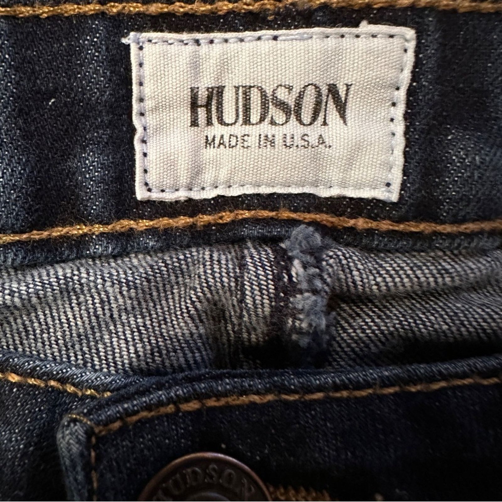 Hudson Hudson Carly Mid Rise Straight Leg Dark Wash Jeans Size 27 Size 27" / US 4 / IT 40 - 6 Thumbnail