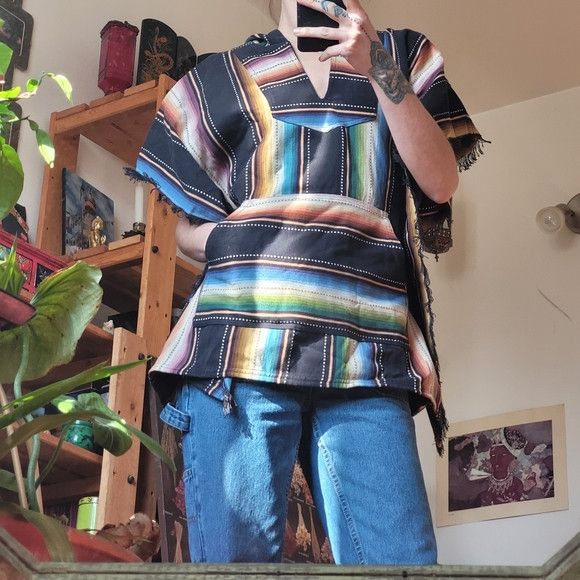 Free People Jen's Pirate Booty X Free People Fringe Poncho - One Size Size ONE SIZE - 10 Thumbnail