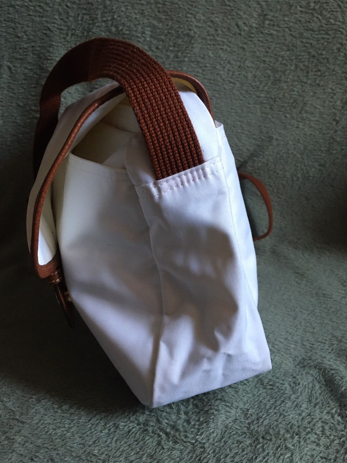 Longchamp Longchamp Vintage White Shoulder Messenger Bag Size ONE SIZE - 9 Thumbnail