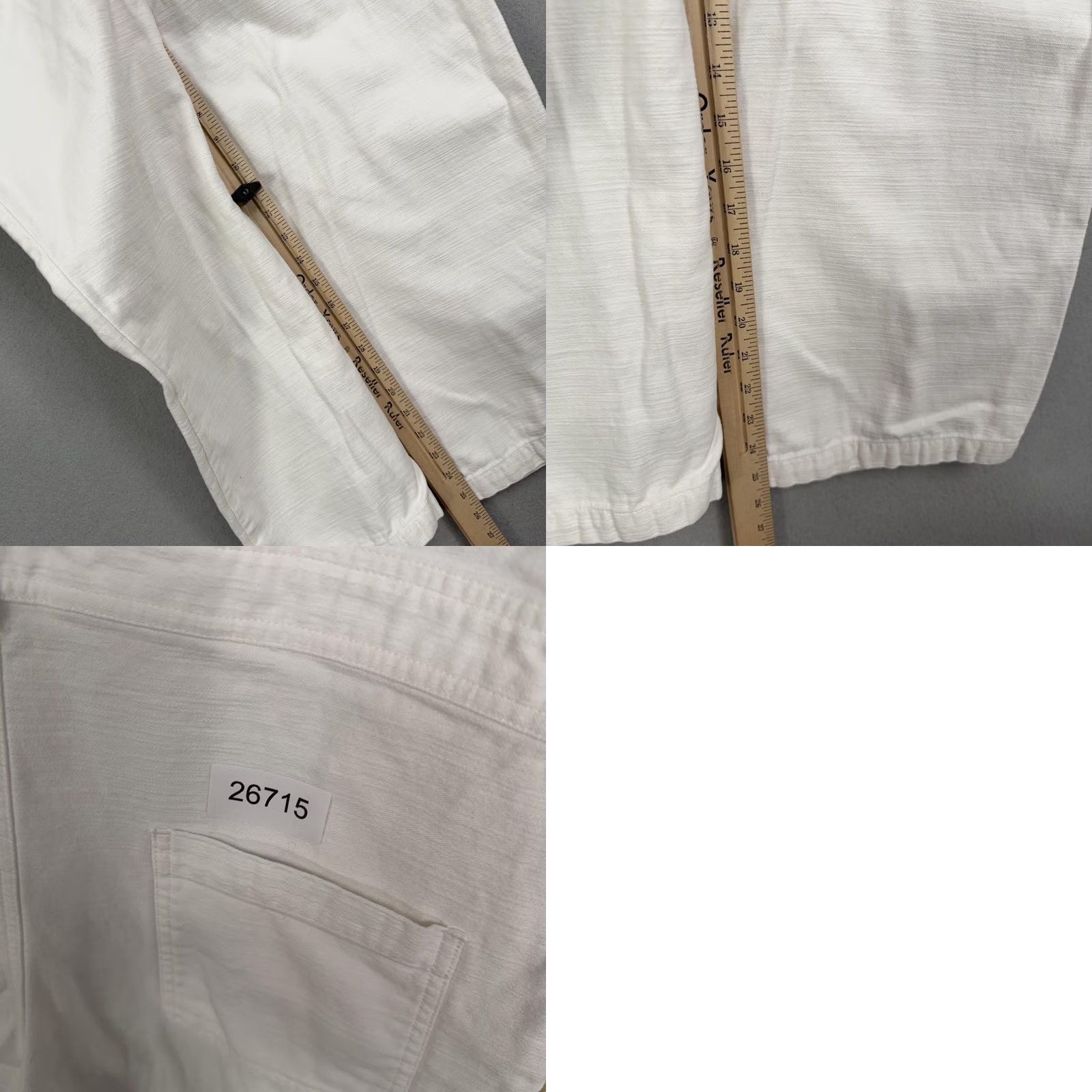 Express Express X Karla Jumpsuit Womens Medium White Utility Coveralls Button Shirt? Size 32" / US 10 / IT 46 - 9 Thumbnail