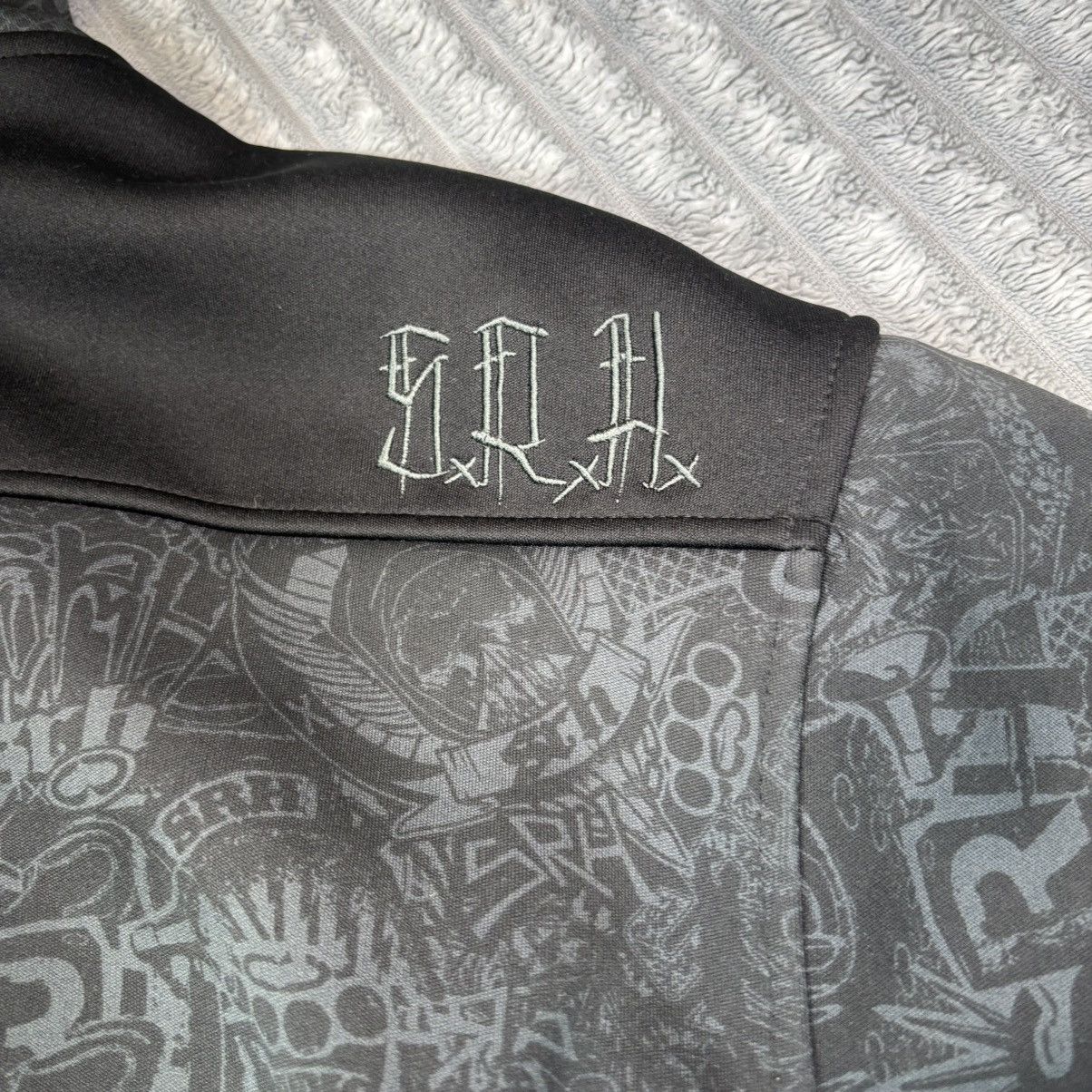 Other Vintage Men’s 2xL SRH All Over Print Skulls 2000s Y2K hoodie Size US XXL / EU 58 / 5 - 11 Thumbnail