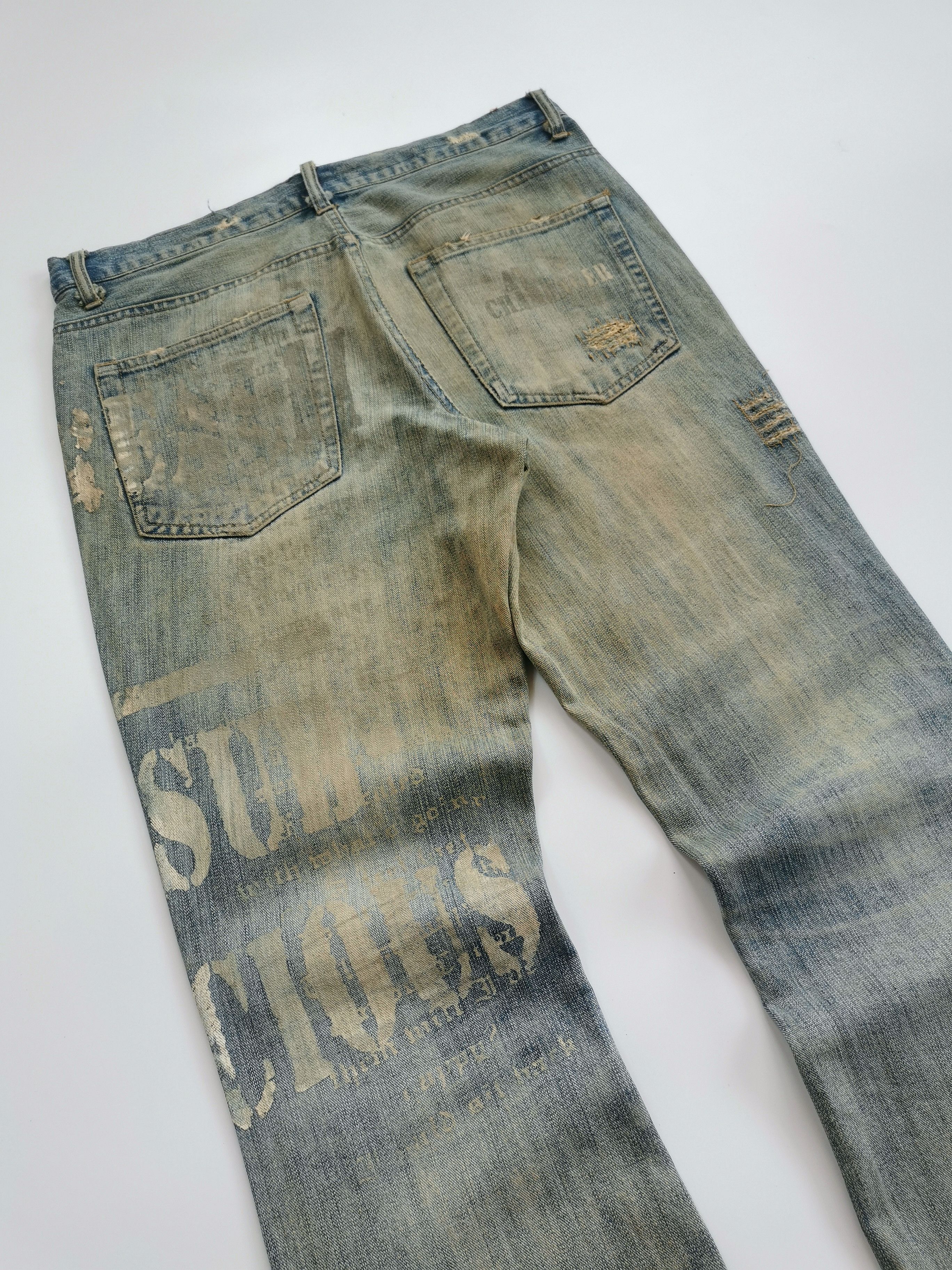 In The Attic In The attic Flared Distressed Poem Jeans Pants Size US 33 - 9 Thumbnail