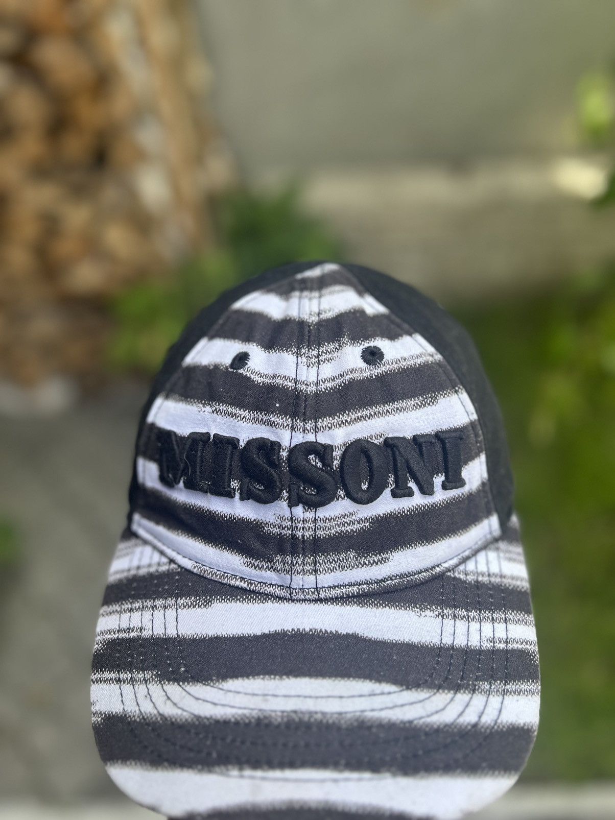 Missoni × Vintage Missoni Rare Vintage Big Center Logo Cap Hat Size ONE SIZE - 2 Thumbnail