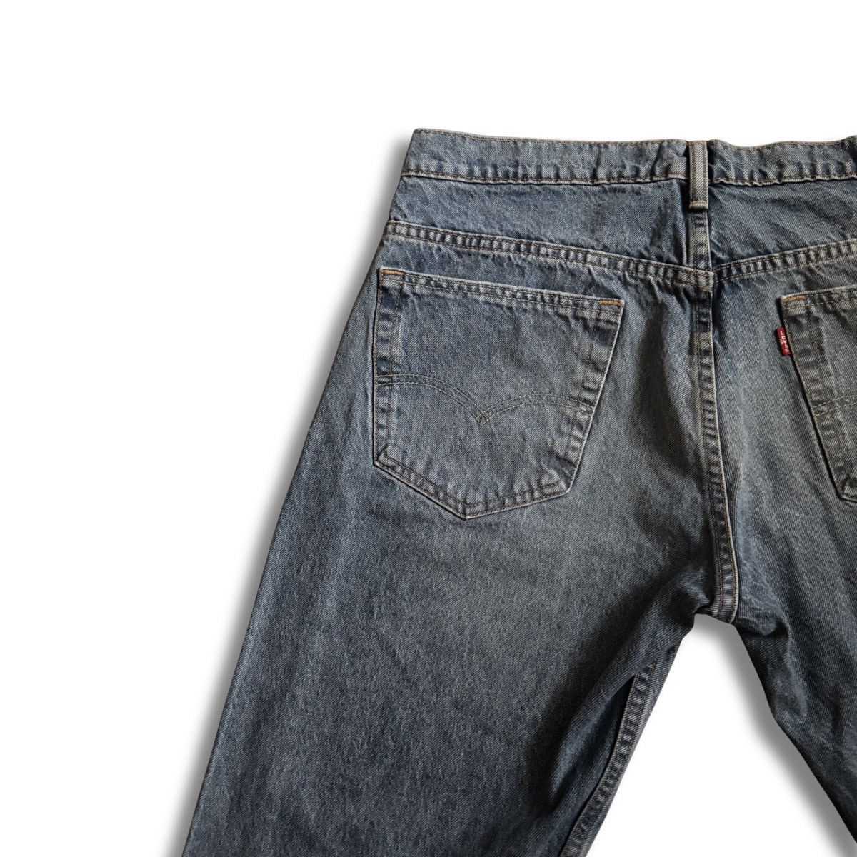 Levi's Levis 569 Jeans Mens 32x32 Blue Straight Distressed Denim Size US 32 / EU 48 - 10 Thumbnail