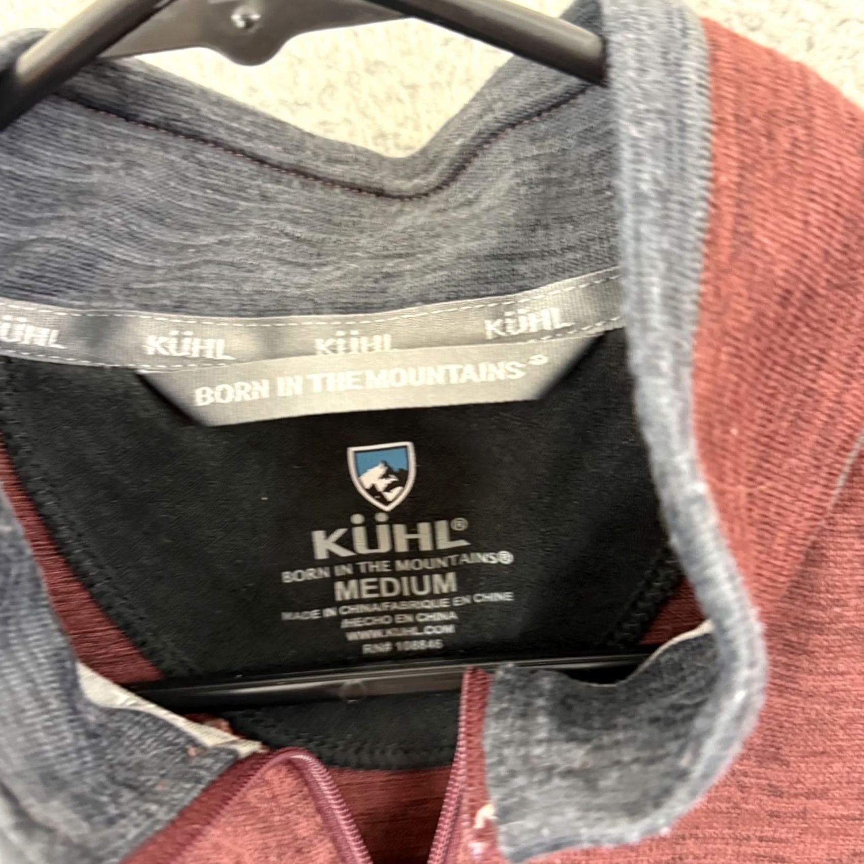 Vintage Kuhl Sweater Mens Medium Red Quarter Zip Long Sleeve Pullover Outdoor Hiking Wool Polyester Fleece Size US M / EU 48-50 / 2 - 6 Thumbnail