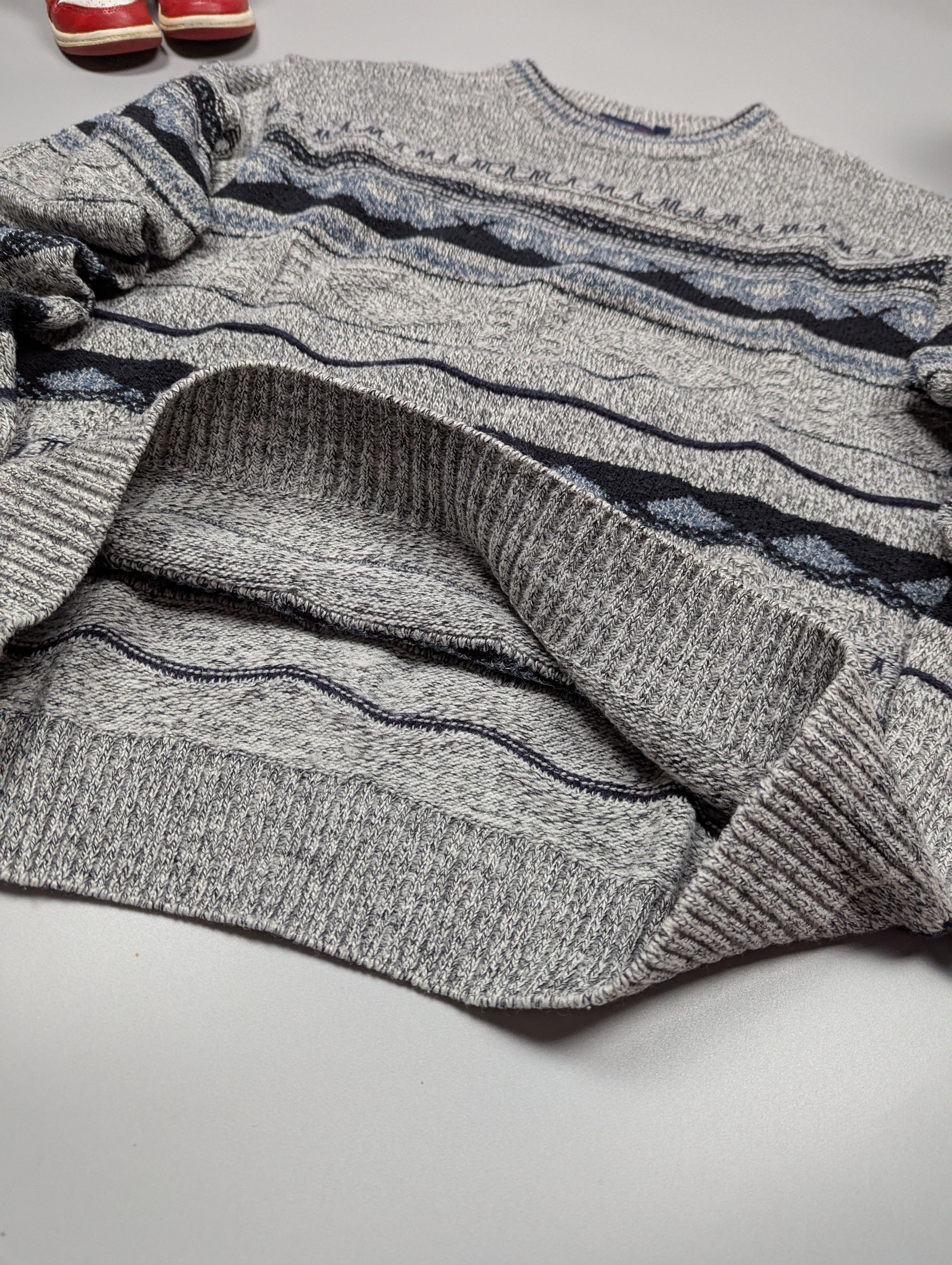 Japanese Brand × Vintage CARLETTI Vintage Italian Men's Knitted Abstract 3D Sweater Size US M / EU 48-50 / 2 - 6 Thumbnail