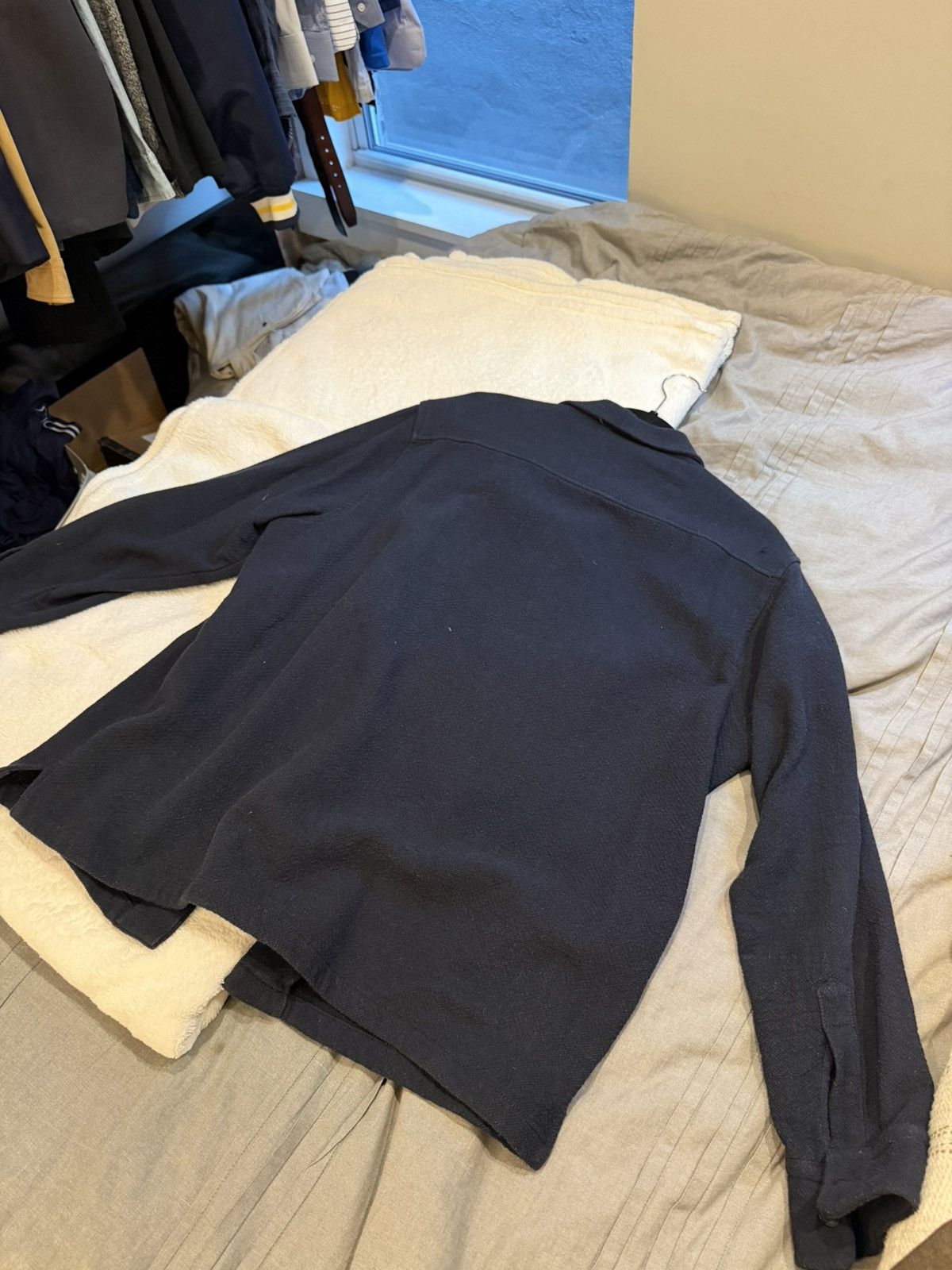 Zara Zara Navy Blue XL Chore Coat Size US XL / EU 56 / 4 - 3 Thumbnail
