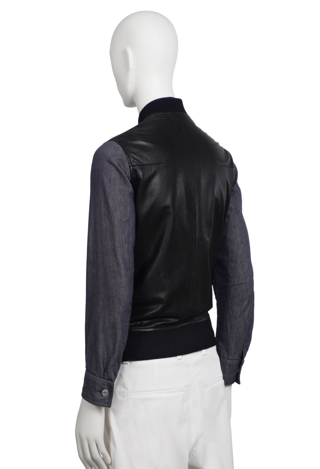 Dior DIOR HOMME F/W 2013 Leather/Denim Hybrid Jacket 44 Size US S / EU 44-46 / 1 - 4 Thumbnail