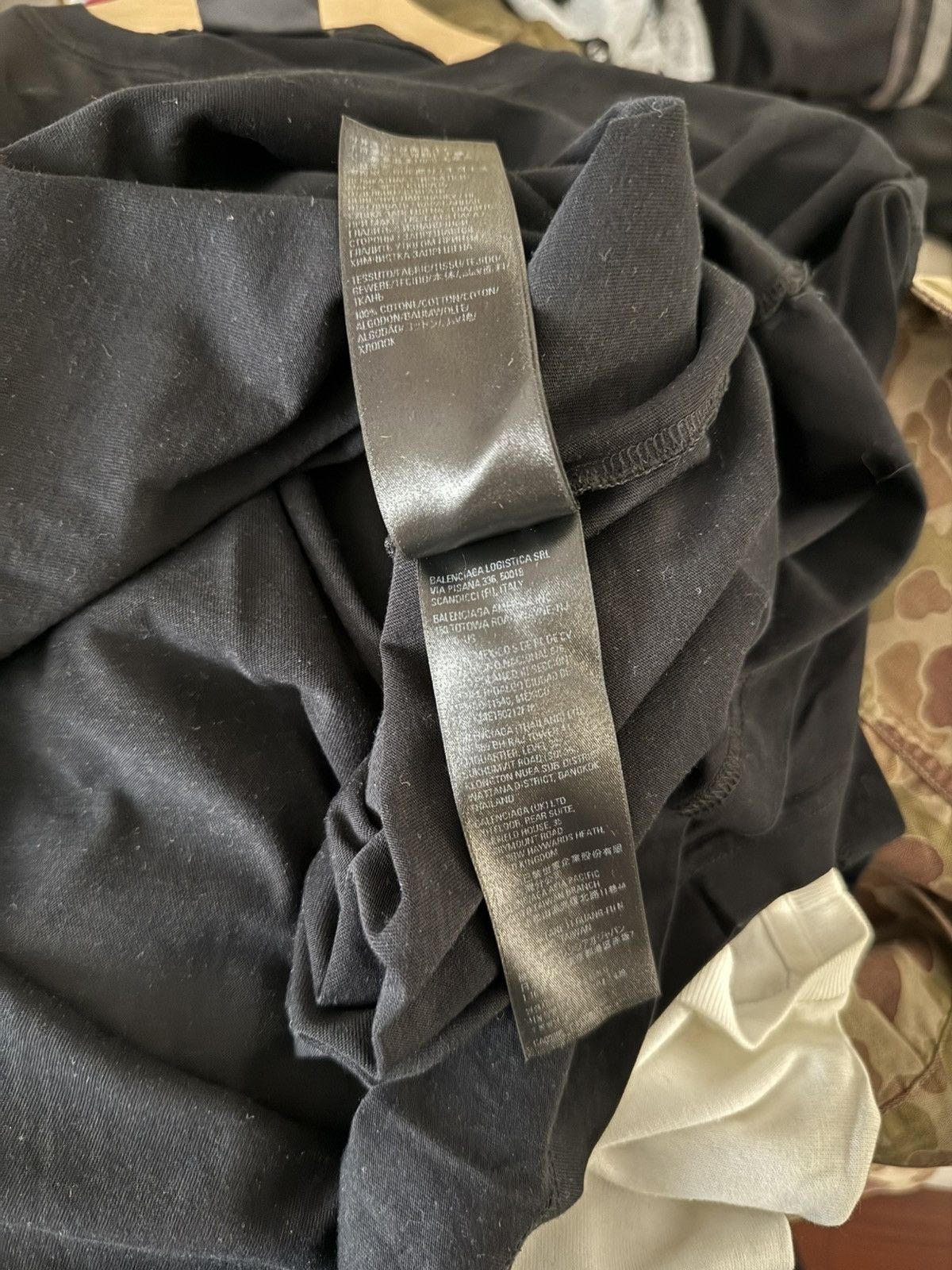 Balenciaga Balenciaga Black Staff Logo T-Shirt Size US M / EU 48-50 / 2 - 6 Thumbnail