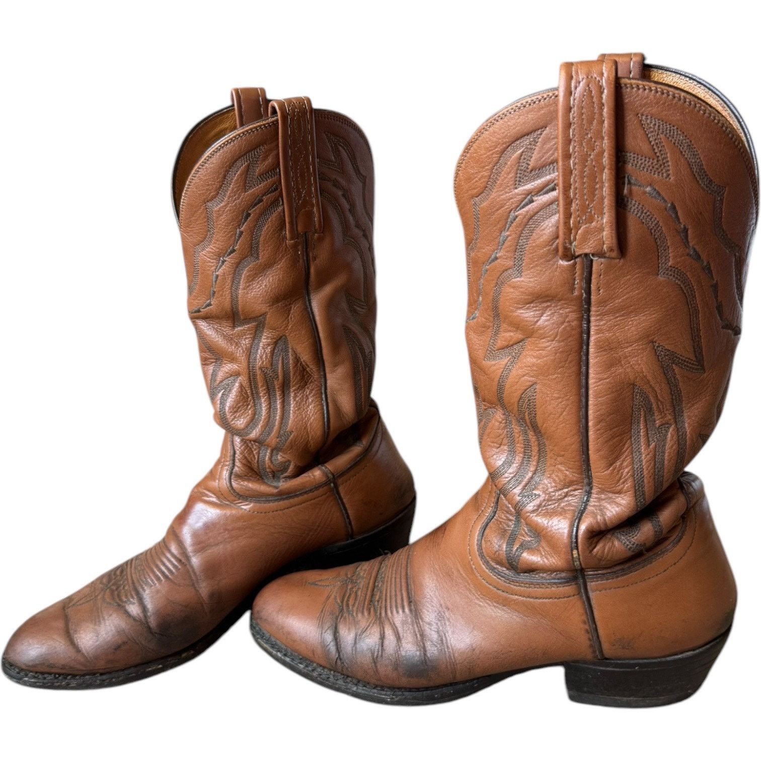 Lucchese Lucchese 2000 Harrison Brown Cowhide Leather Cowboy Boots 9D Size US 9 / EU 42 - 13 Thumbnail