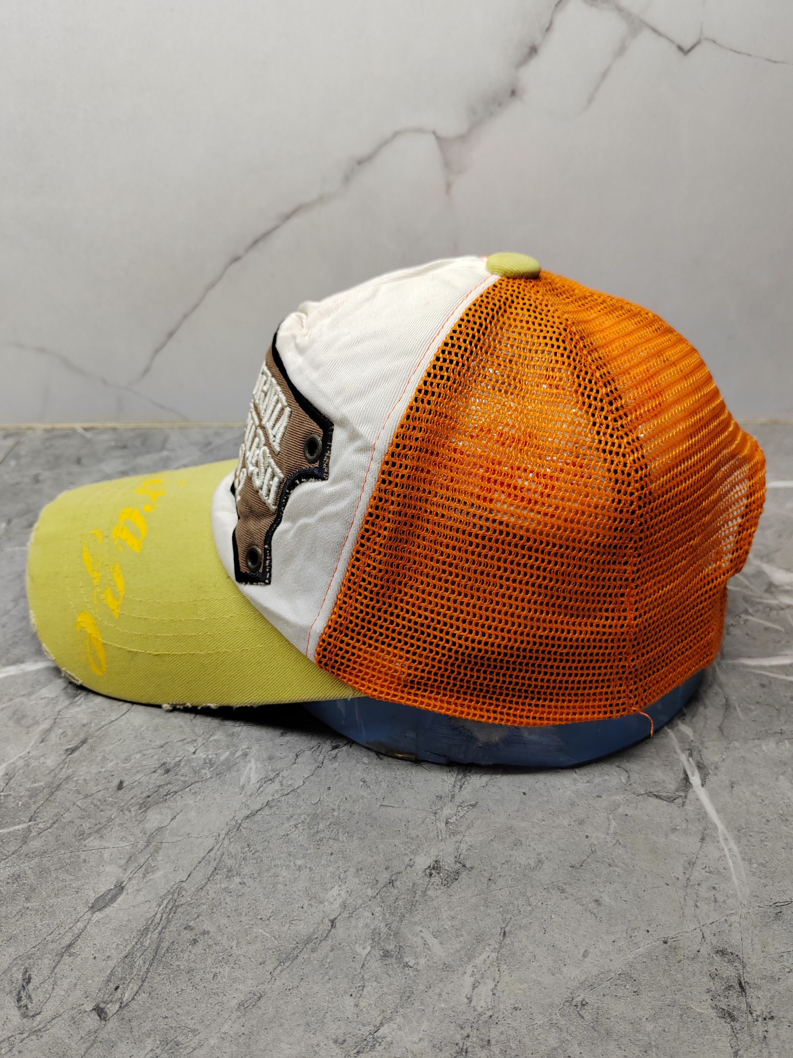Vintage California Distressed Style Trucker Hat Cap Size ONE SIZE - 4 Thumbnail
