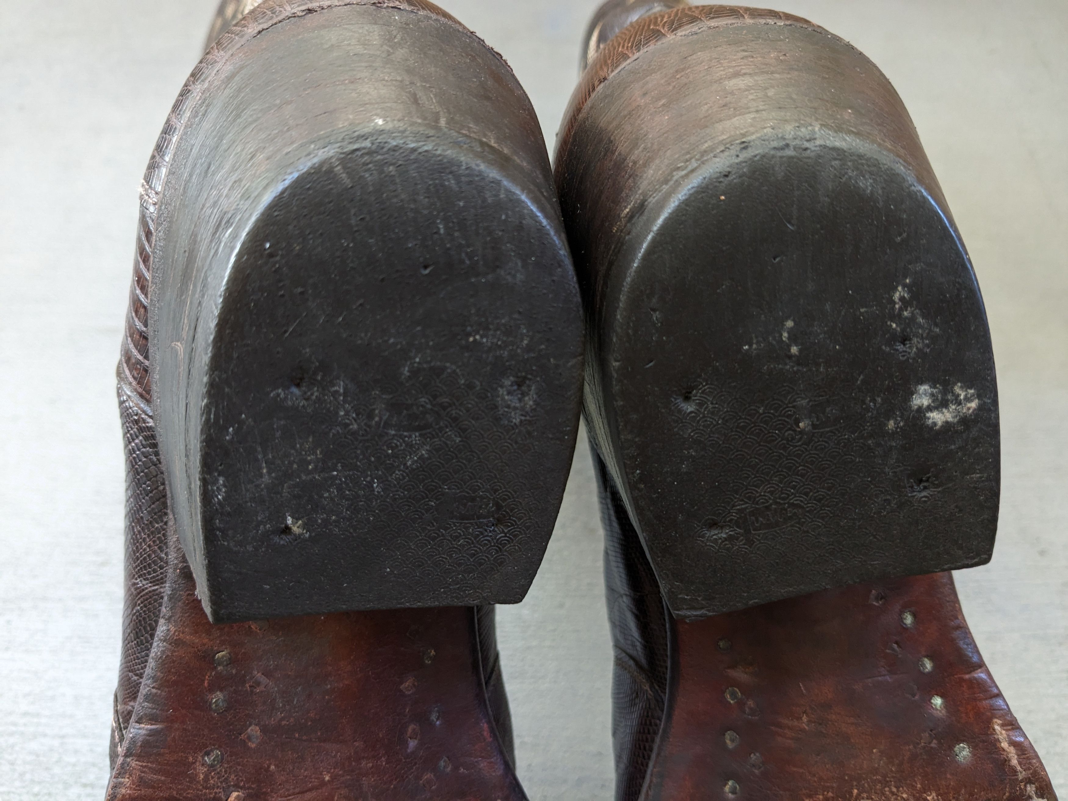 Vintage Justin Lizard Cowboy Boots Brown 9 D Leather USA Size US 9 / EU 42 - 22 Thumbnail