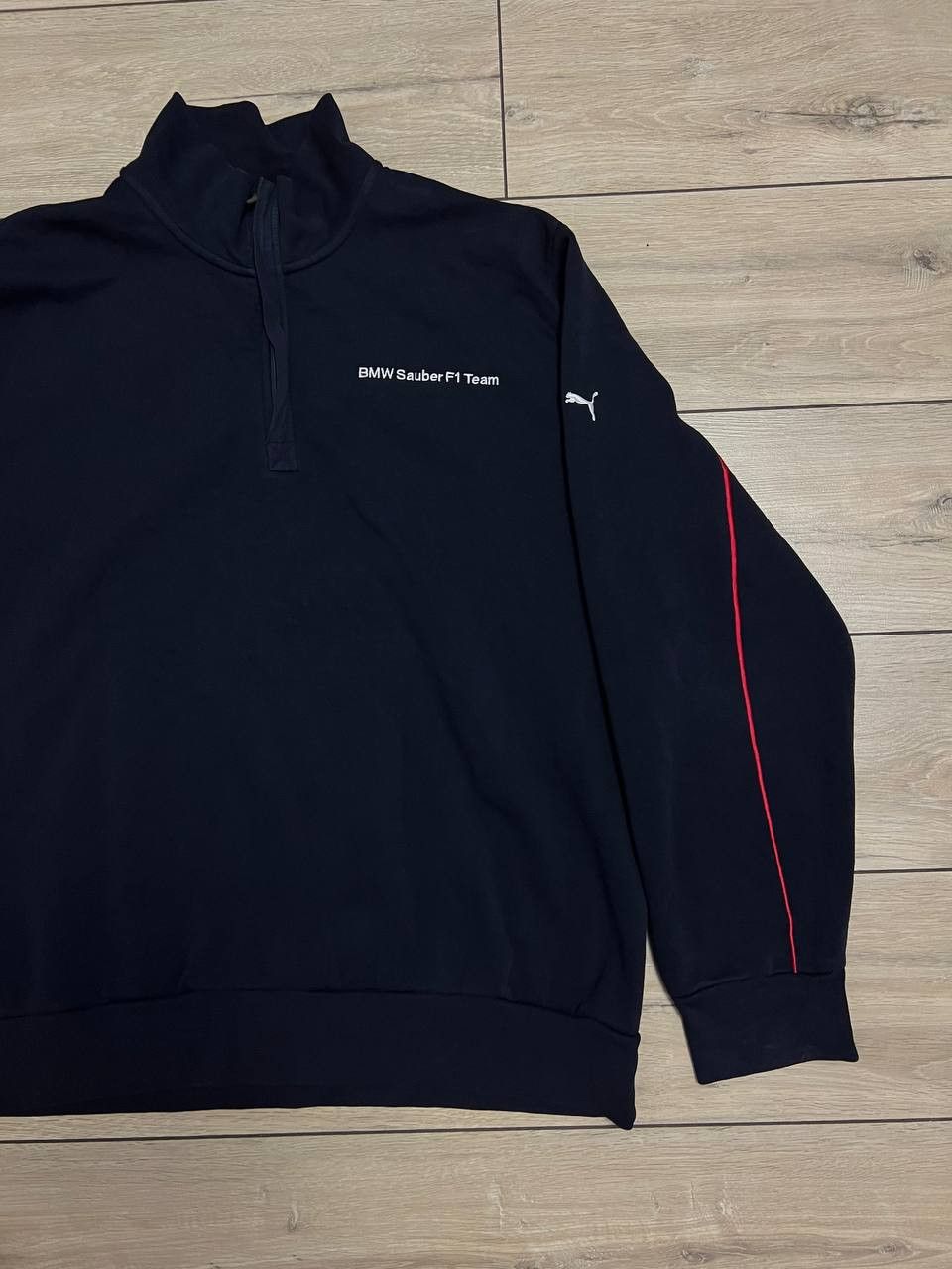 BMW × Puma Puma BMW Sauber F1 Team Sweatshirt 1/4 zip Jacket Navy Blue Size US XXL / EU 58 / 5 - 4 Thumbnail