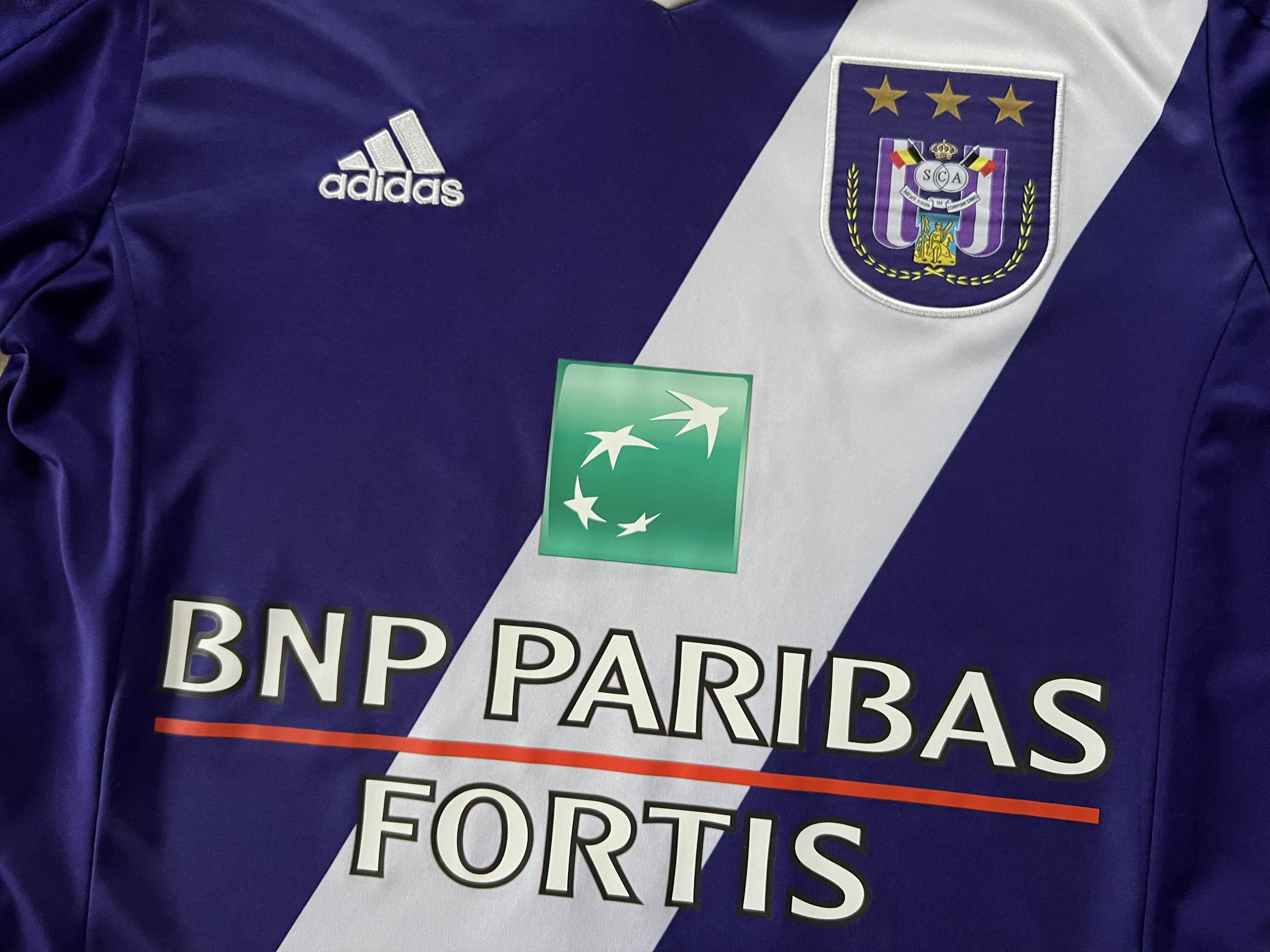Adidas Adidas Anderlecht Home Shirt #10 Praet 2014-2015 Size US S / EU 44-46 / 1 - 7 Thumbnail