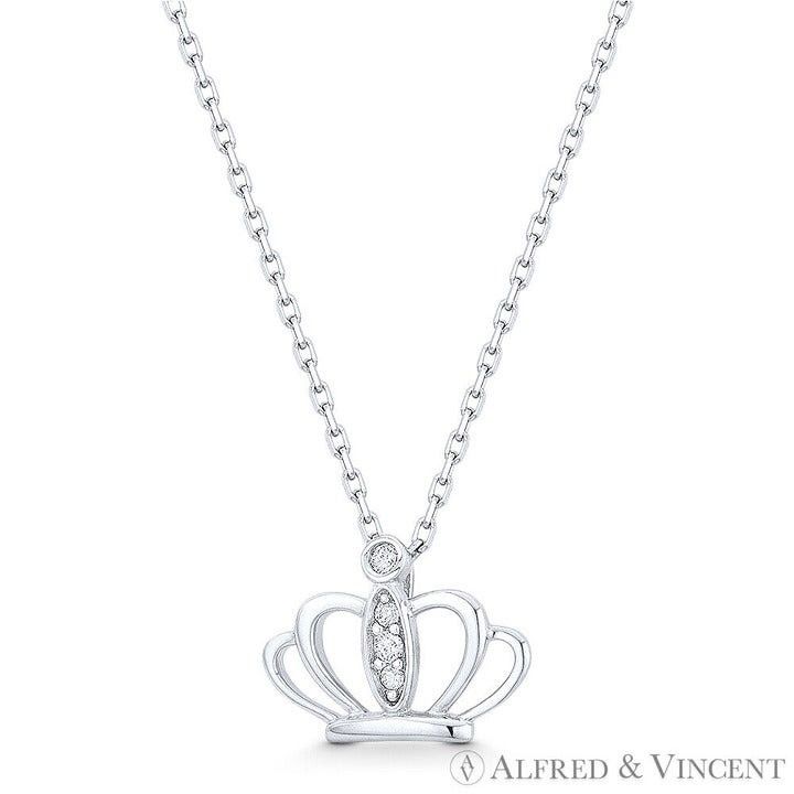 Other Royal Monarch Crown Charm CZ Crystal Pendant Size ONE SIZE - 1 Preview