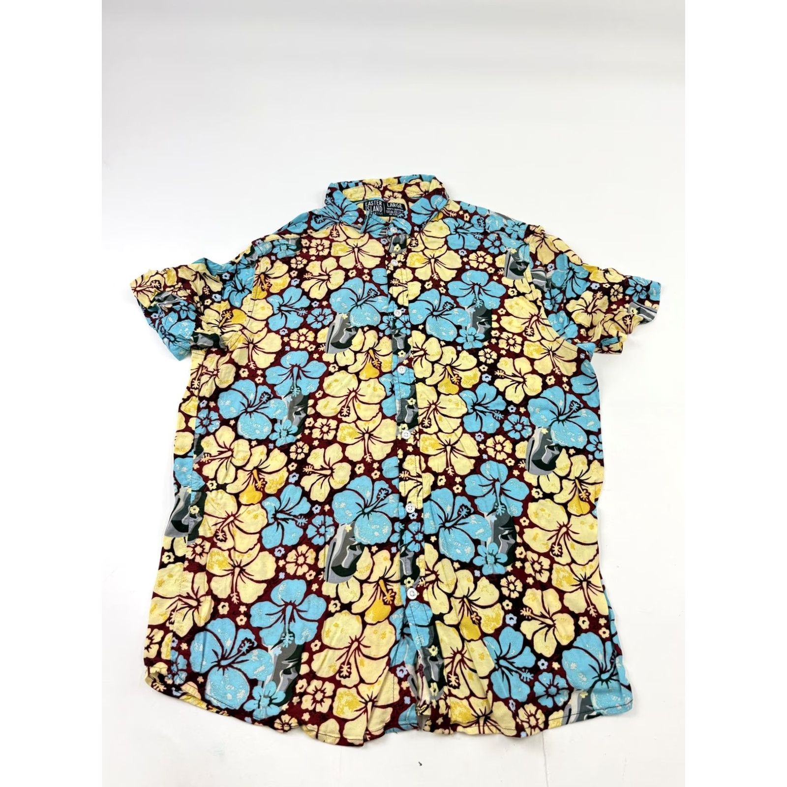 Vintage VINTAGE Easter Island Mercantile Mens Large Floral Hawaiian Shirt Size US L / EU 52-54 / 3 - 2 Thumbnail