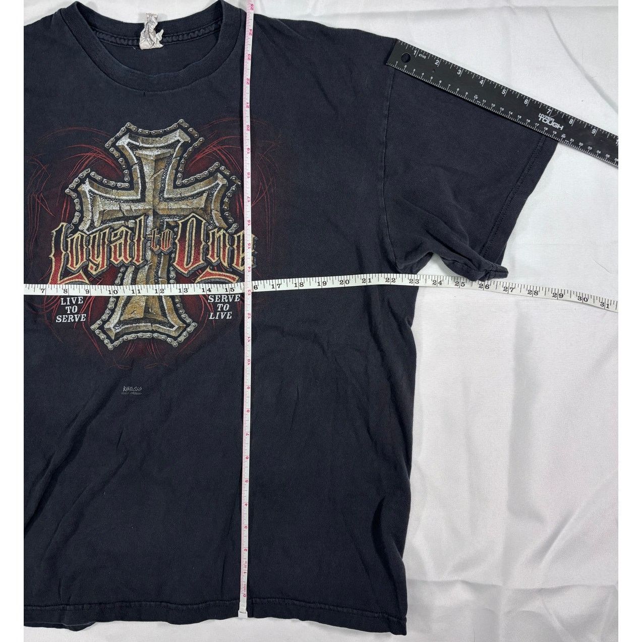 Vintage Vintage Kerusso Loyal to One Graphic Tee Black L Read Desc. Size US XL / EU 56 / 4 - 7 Thumbnail