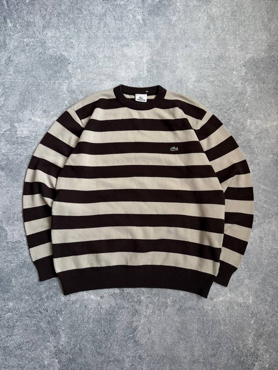 Lacoste Vintage Lacoste Stripped Sweater Mens L Size US L / EU 52-54 / 3 - 1 Thumbnail