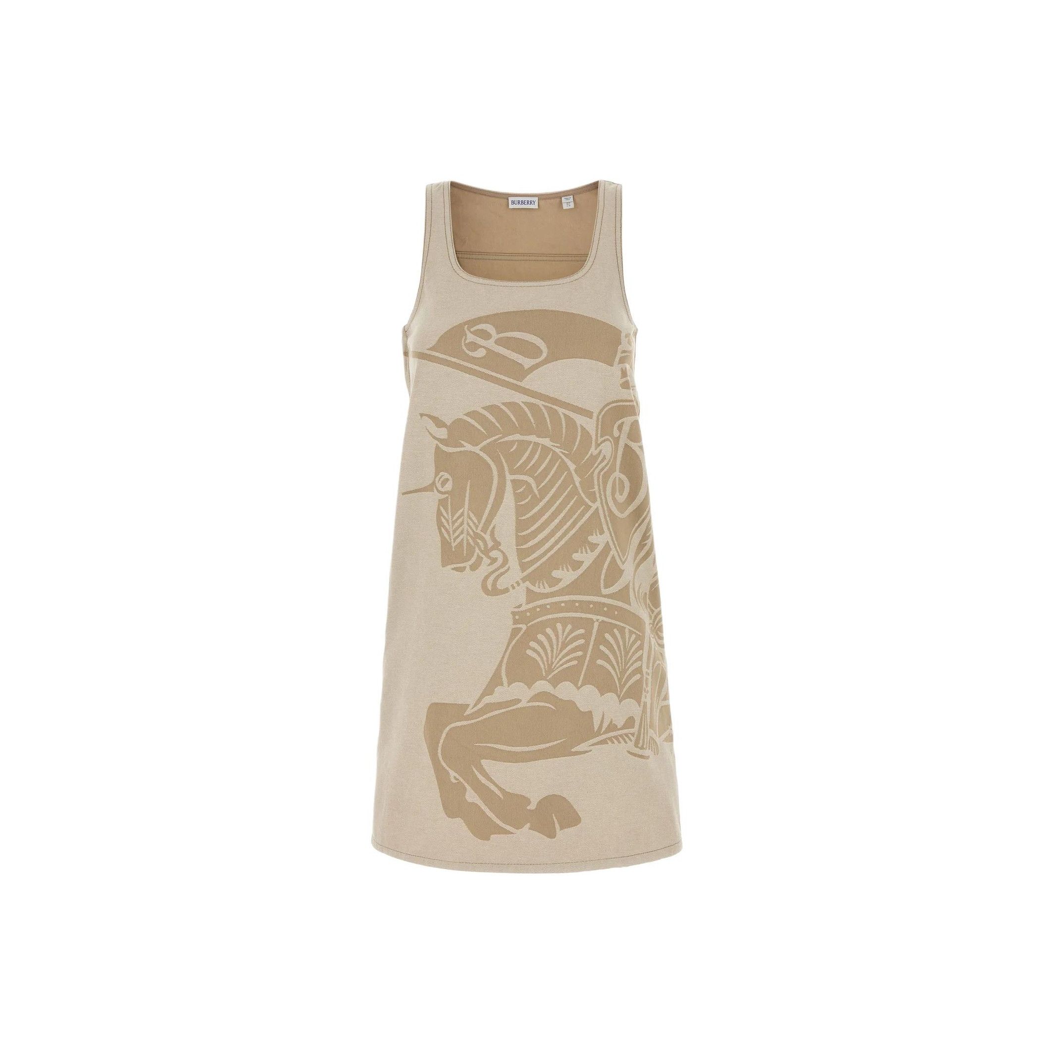 Burberry Burberry Equestrian Knight Print Mini Dress Size 8 Size S / US 4 / IT 40 - 1 Thumbnail
