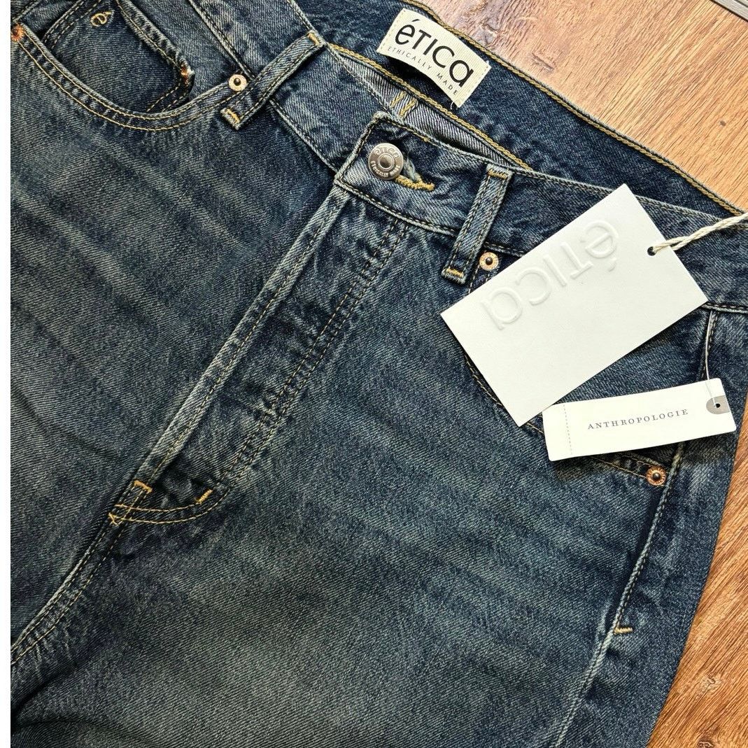 ETICA NWT Etica X Anthropologie Marley Ultra High Baggy Jean 29 Size 29" - 5 Thumbnail