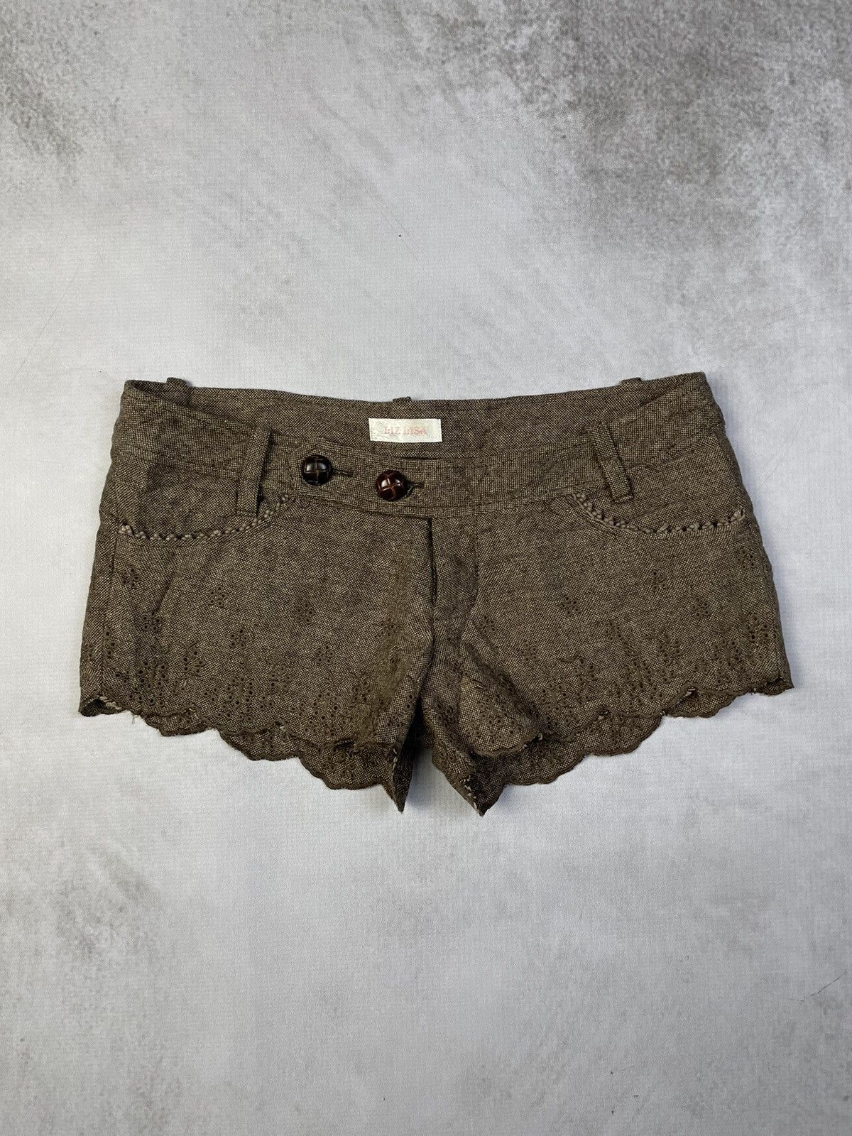 LIZ LISA Liz Lisa Mori Kei Brown Neapolitan Chocokaji Shorts Size 28" / US 6 / IT 42 - 2 Thumbnail