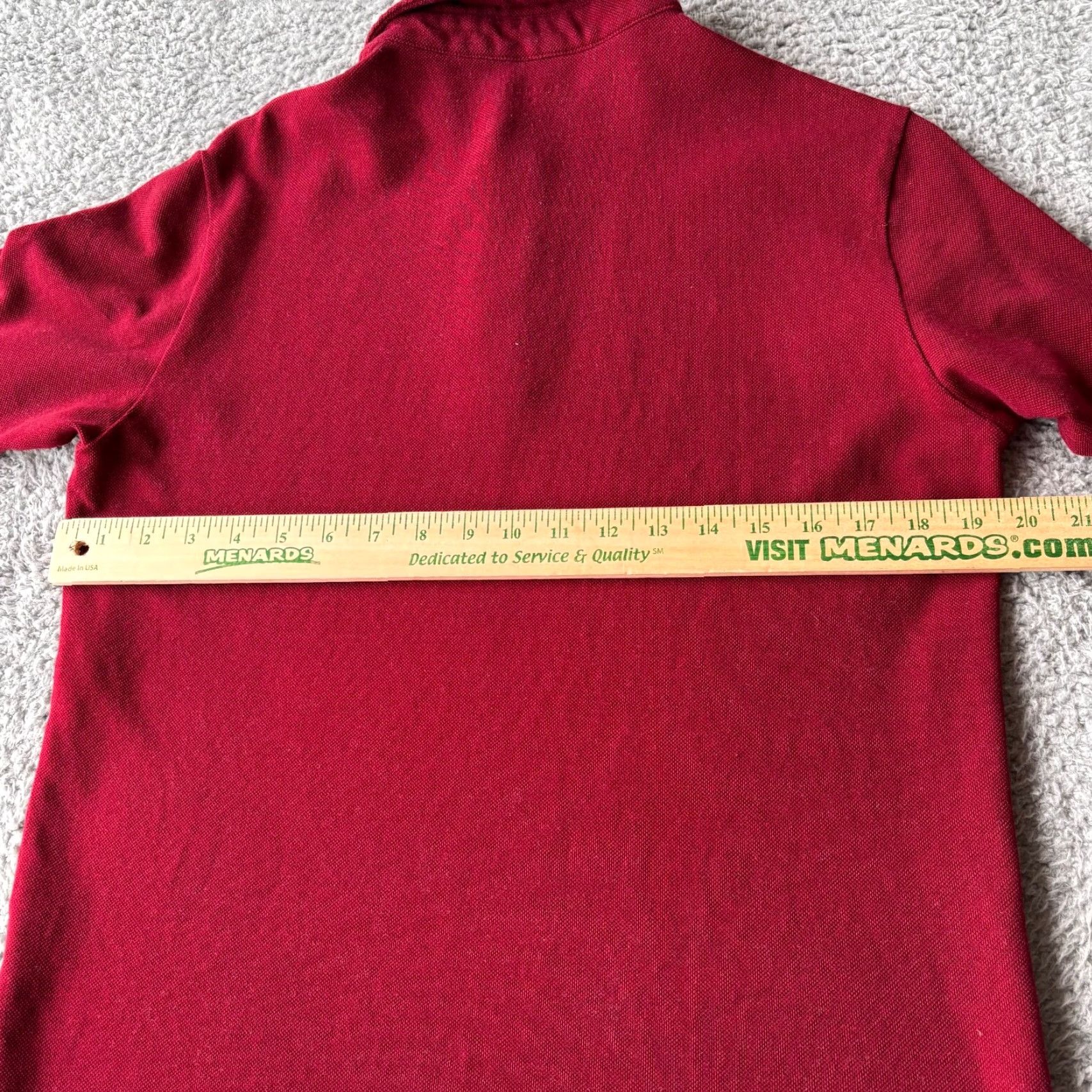 Vintage Spier & Mackay Men's Premium Cotton Short Sleeve Shirt Red Medium Size US M / EU 48-50 / 2 - 5 Thumbnail