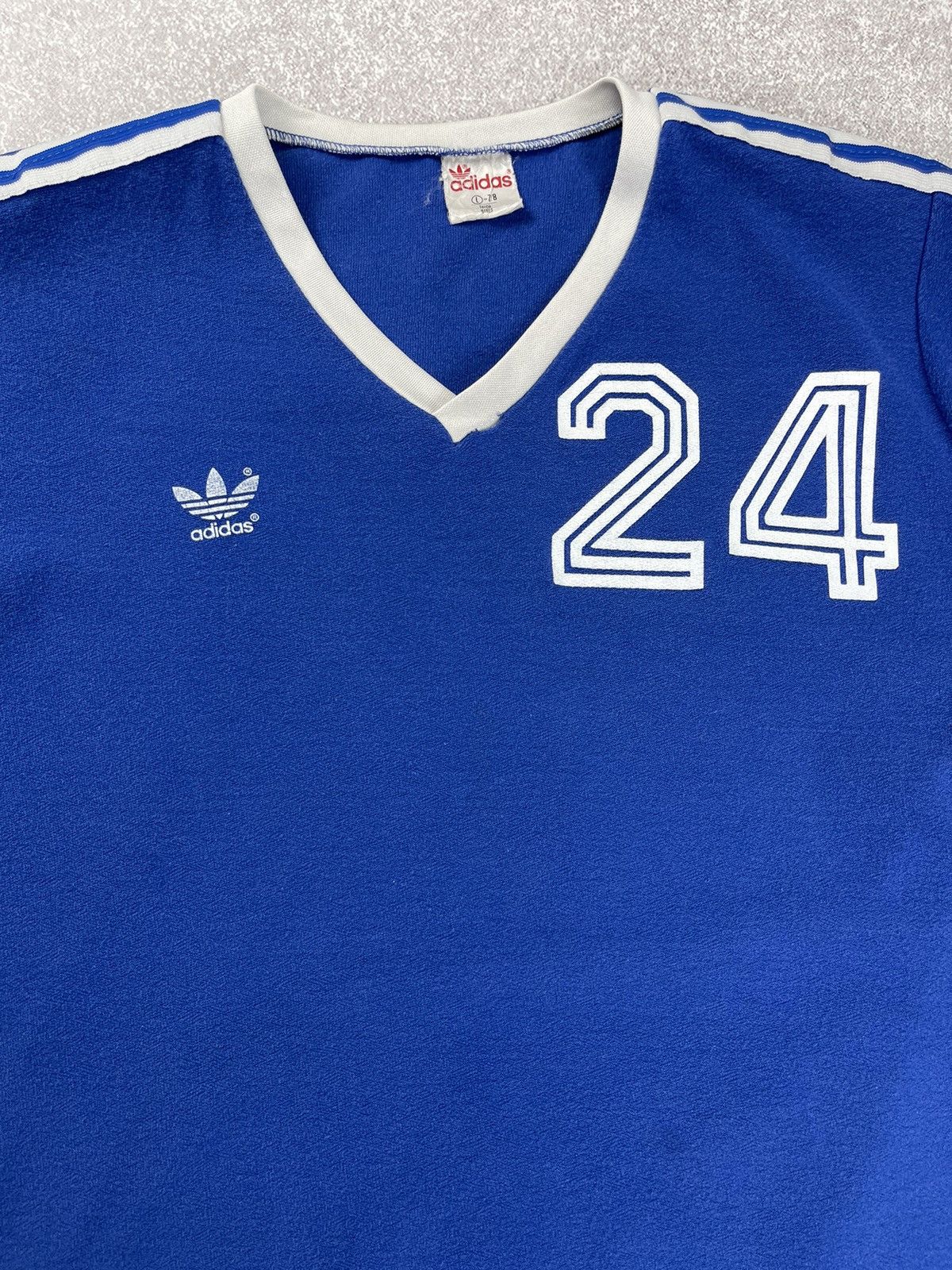 Adidas Vintage 70’s 80’s Adidas Soccer Jersey Made in West Germany Size US L / EU 52-54 / 3 - 4 Thumbnail