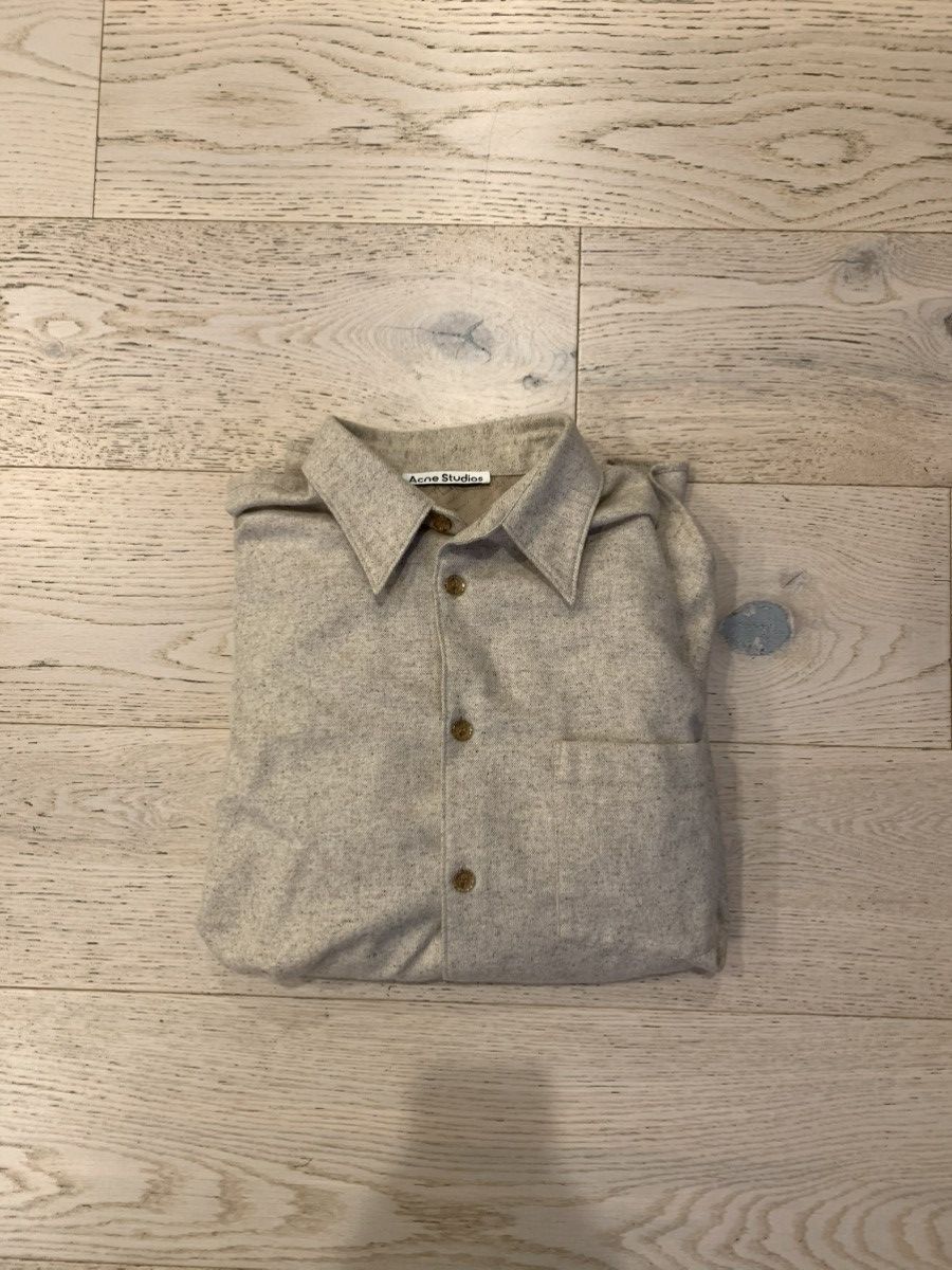 Acne Studios Acne Studios Wool Shirt Beige in L Size US L / EU 52-54 / 3 - 7 Thumbnail
