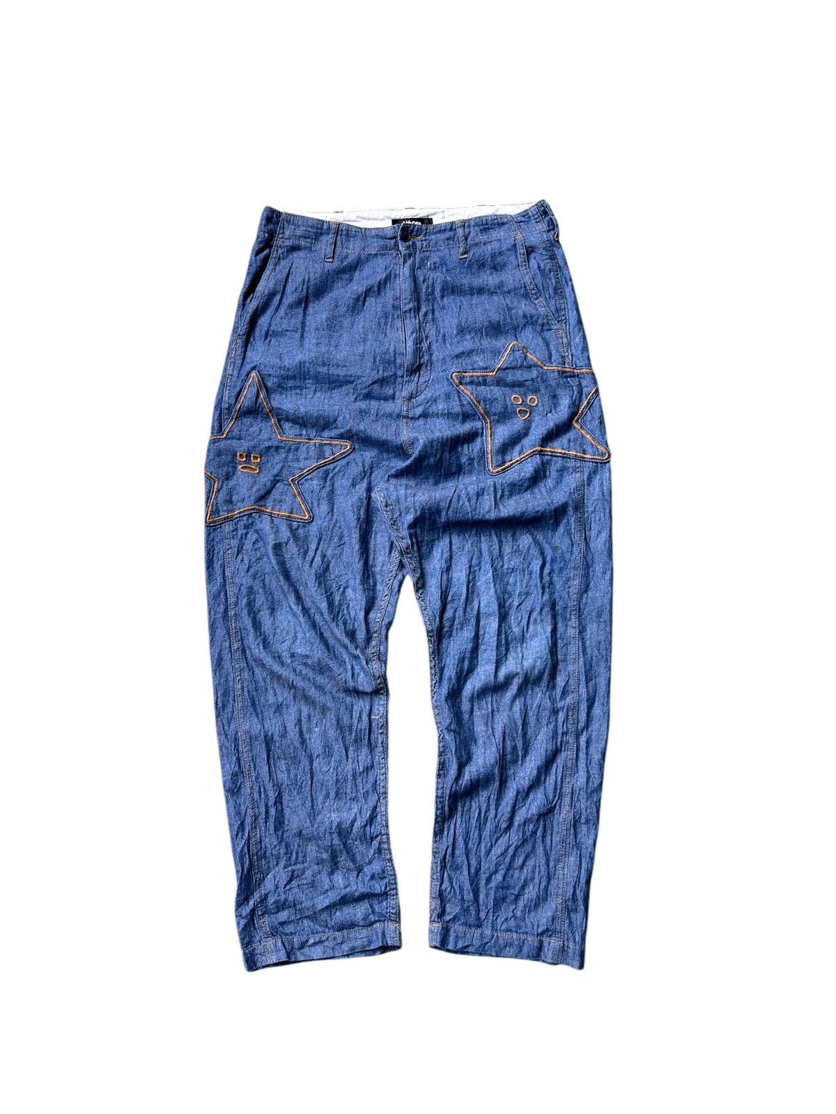 Issey Miyake × Japanese Brand × Ne-Net Ne-net By Issey Miyake 2 Star Pants Size US 31 - 1 Thumbnail
