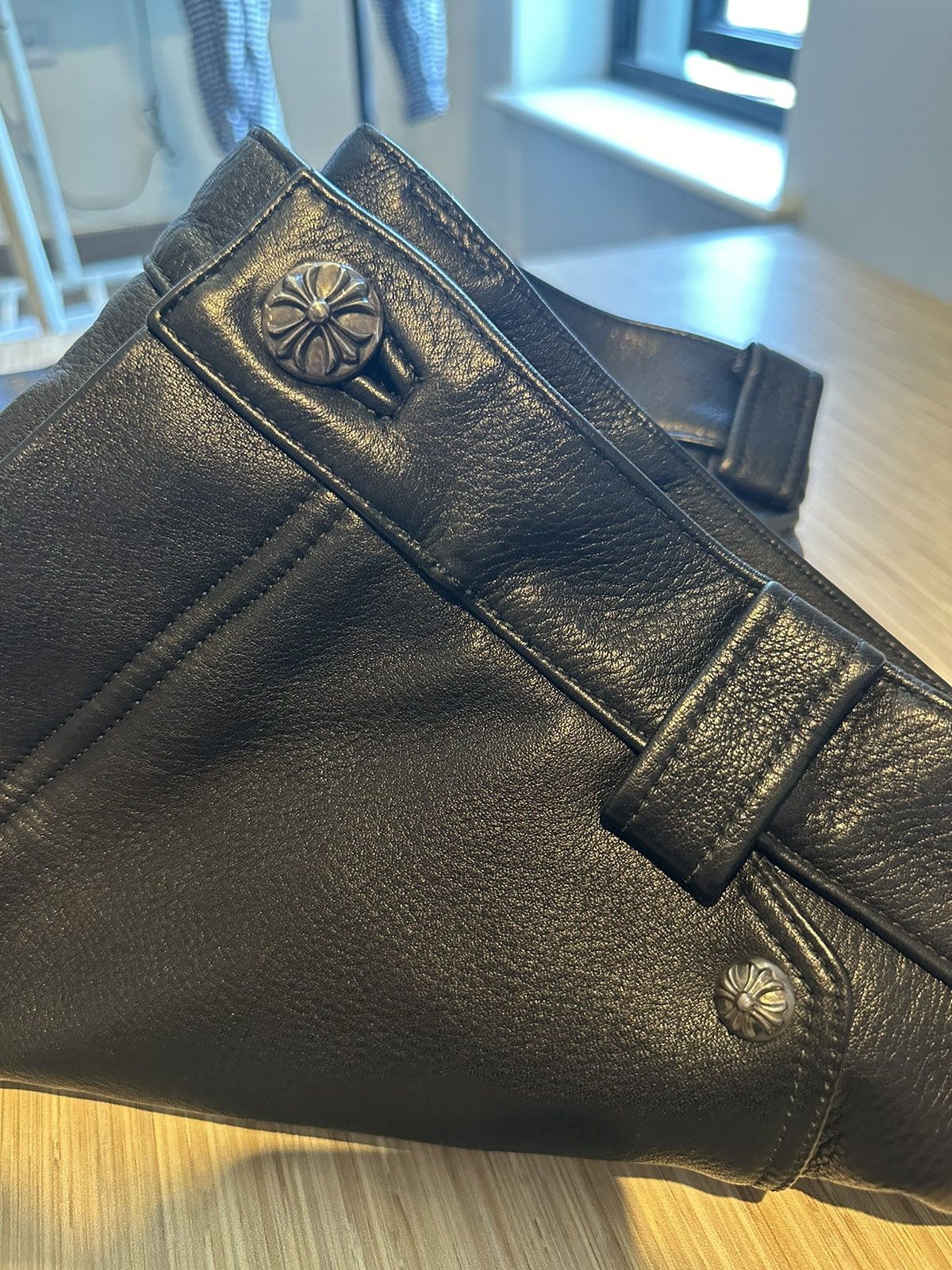 Chrome Hearts CHROME HEARTS FATIGUE LEATHER PANTS Size US 36 / EU 52 - 7 Thumbnail