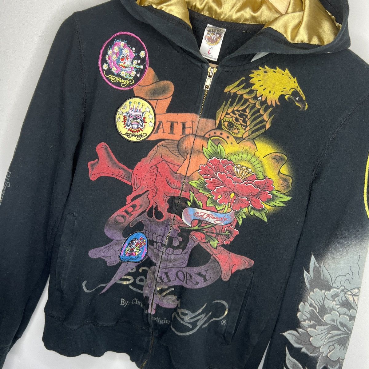 Christian Audigier vintage ed hardy zip hoodie christian audigier budda Size S / US 4 / IT 40 - 4 Thumbnail