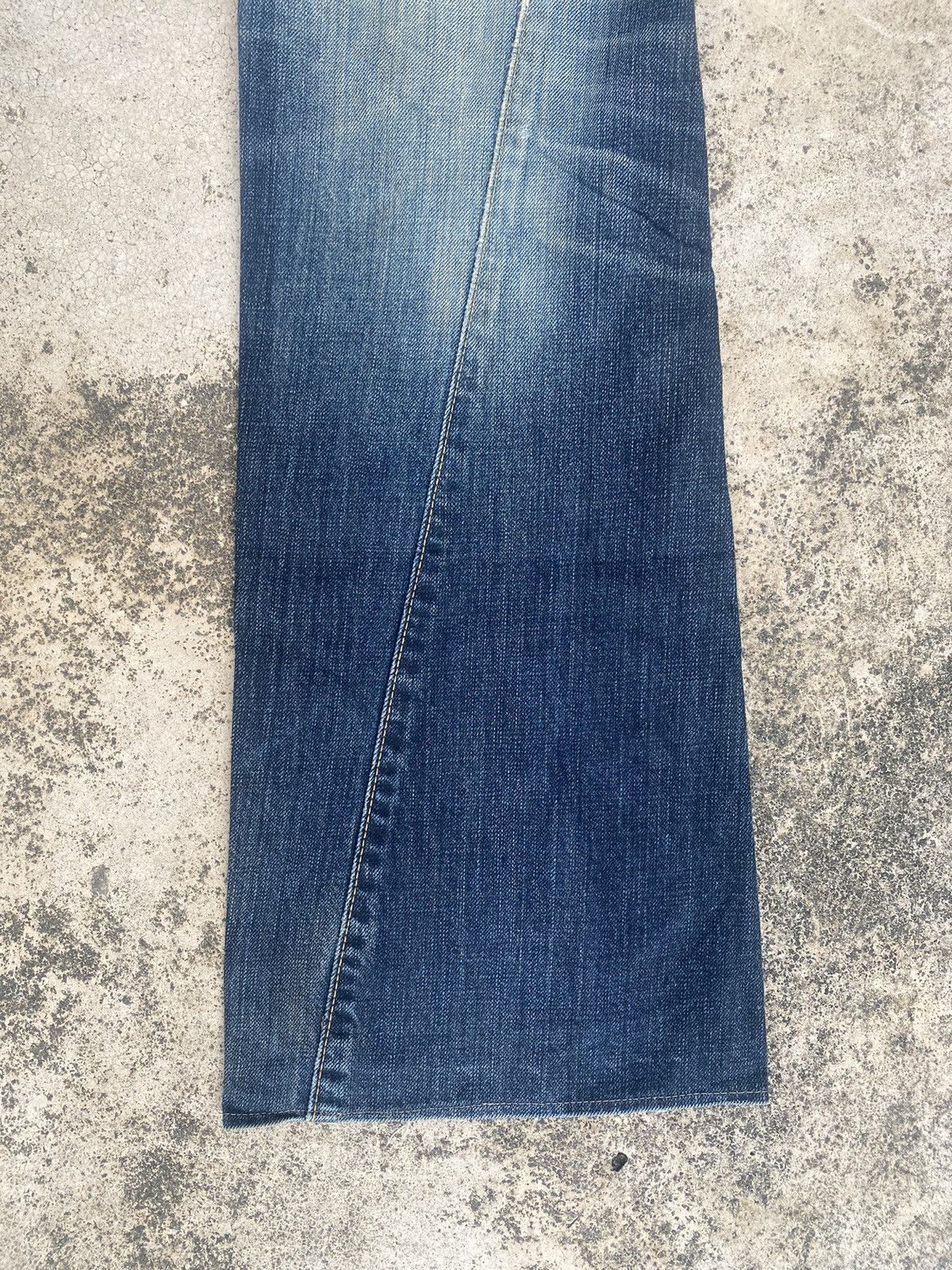 If Six Was Nine × Lee × Vintage Flare Jeans Lee Distressed Faded Bootcut Size US 31 - 5 Thumbnail