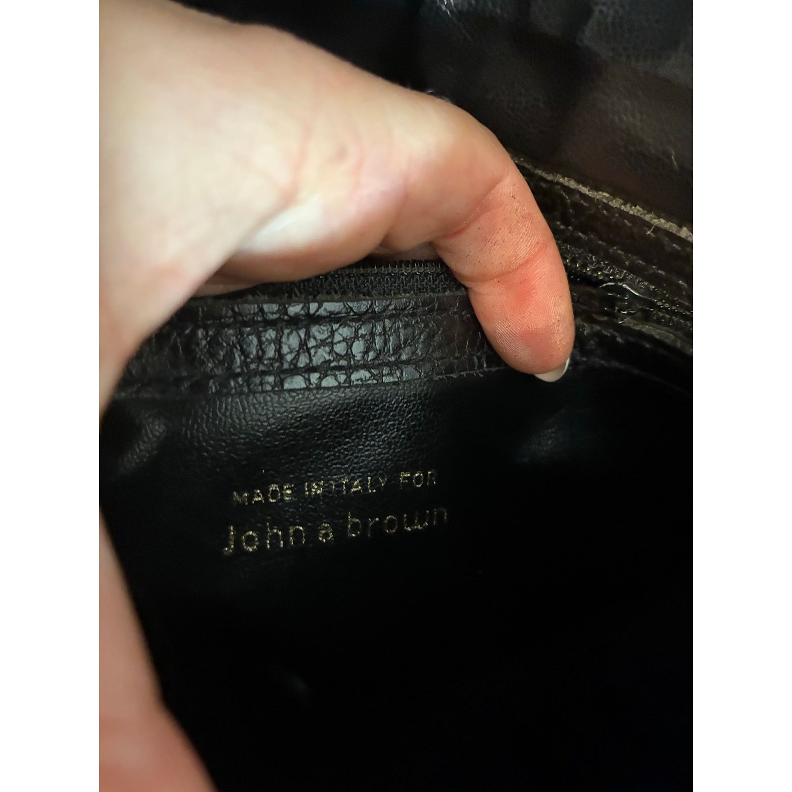 Other John A Brown Women's Black Genuine Leather Crossbody Bag Size ONE SIZE - 4 Thumbnail
